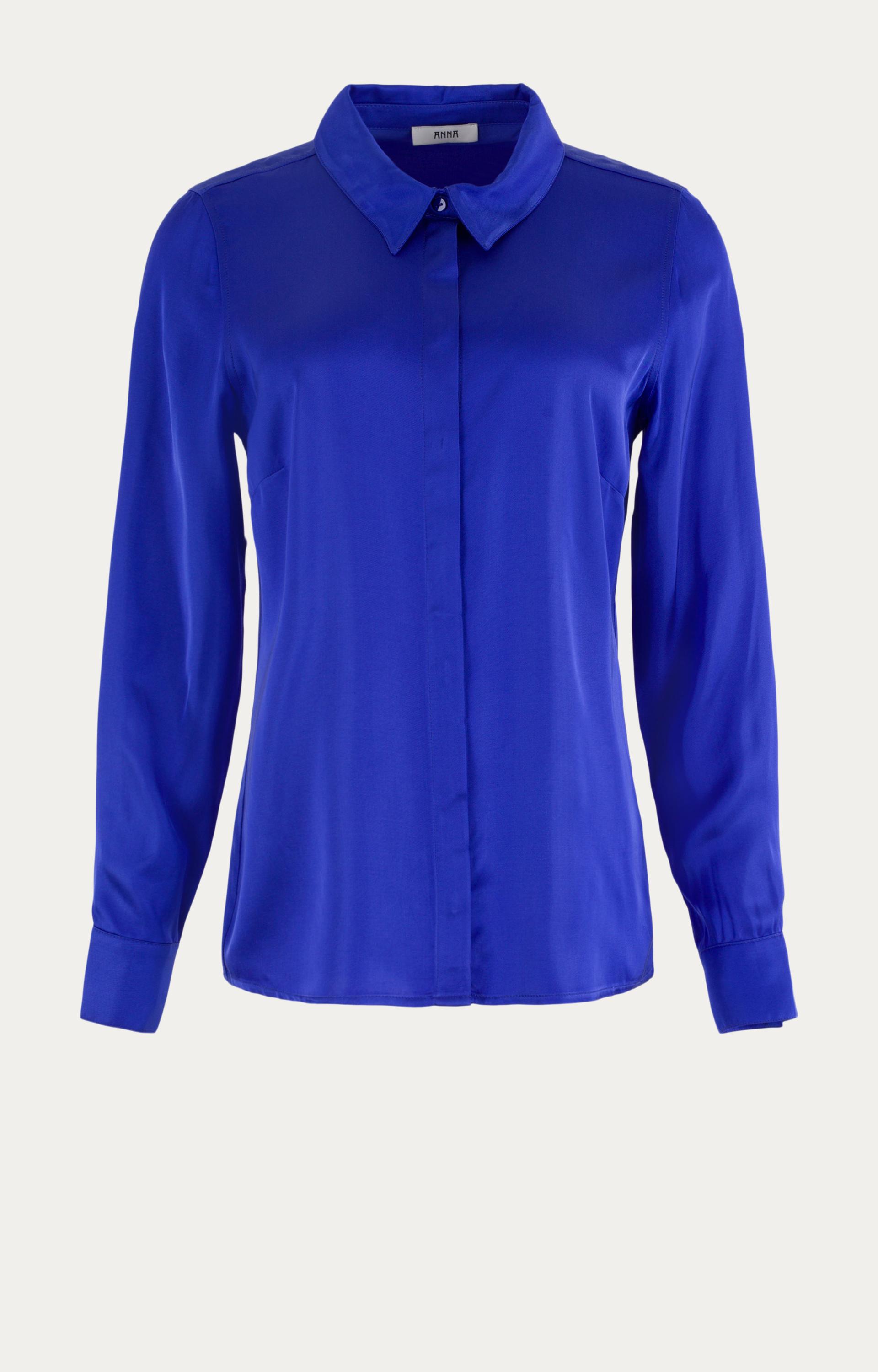 Blouse met satijnlook