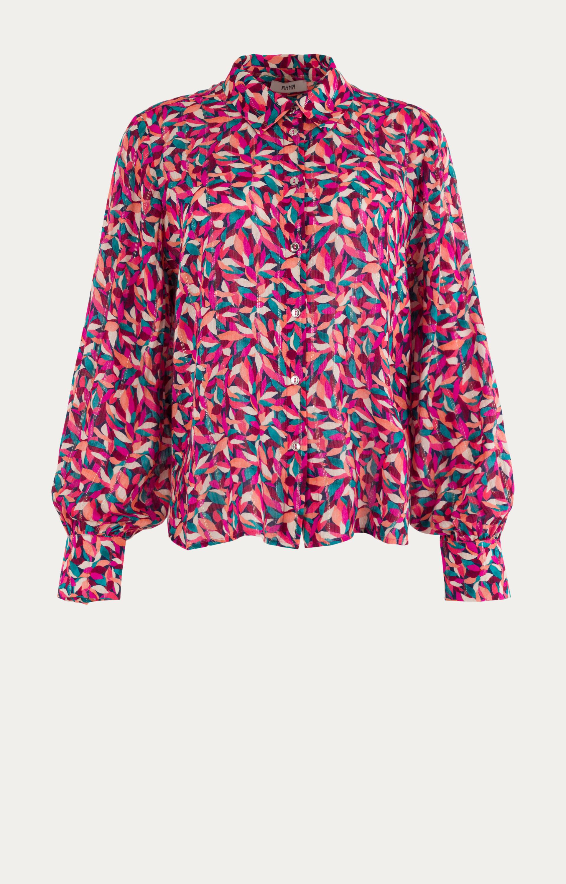 Blouse met all-over print