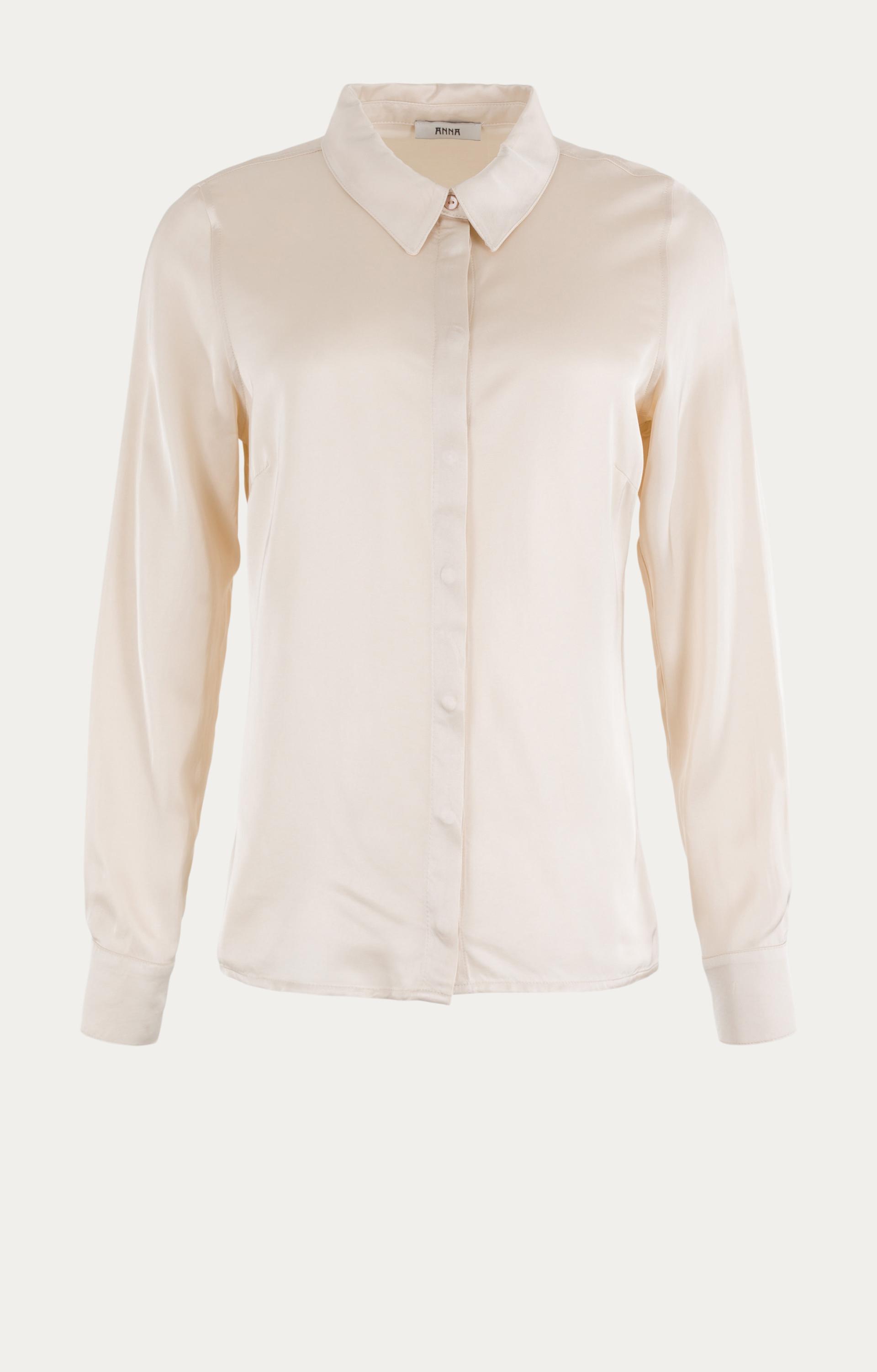 Blouse met satijnlook