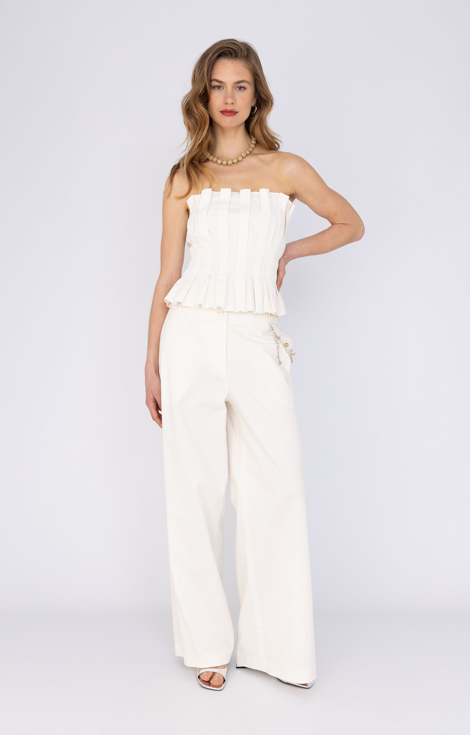 Bustier met plooien 