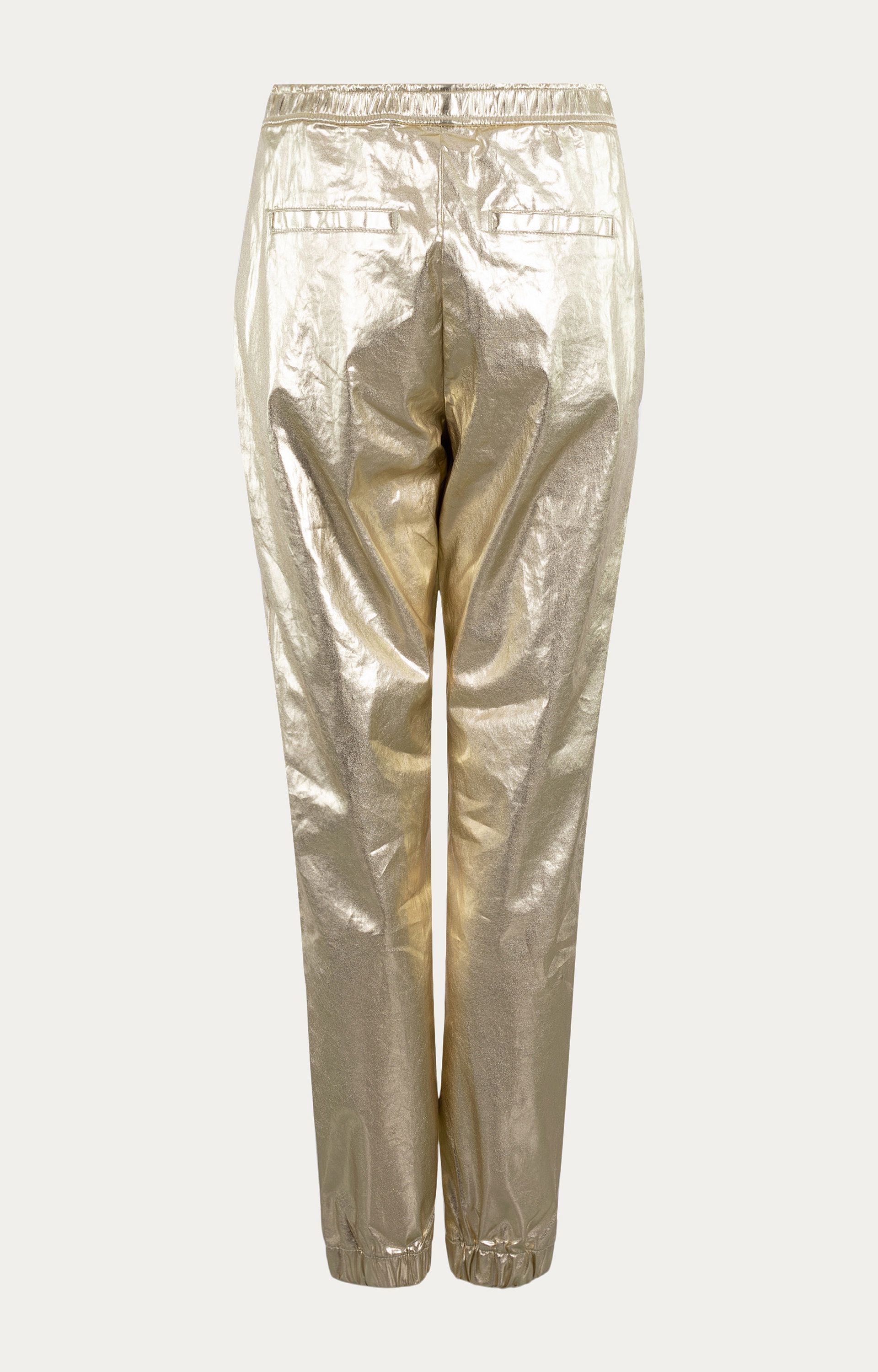 Broek met goudlook