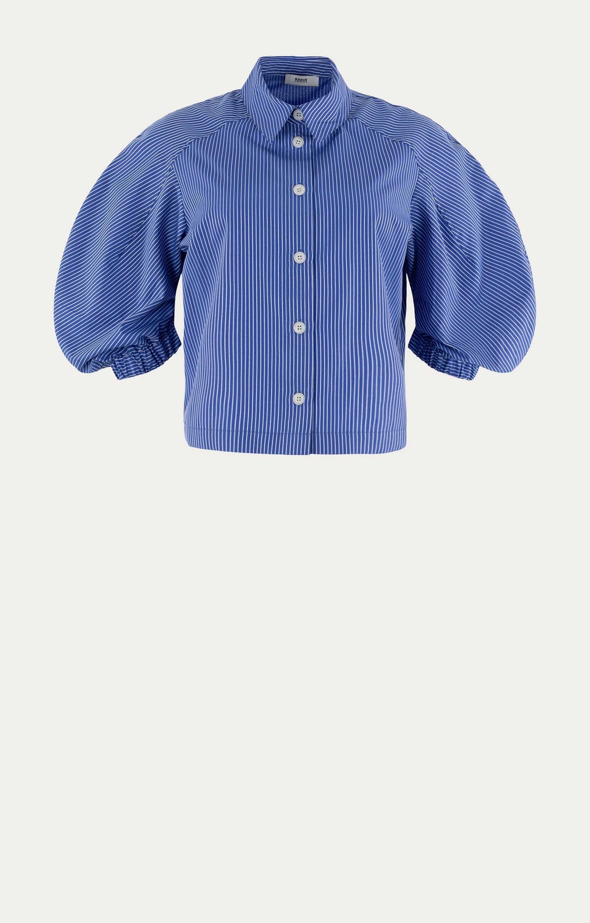 Blouse met pofmouwen