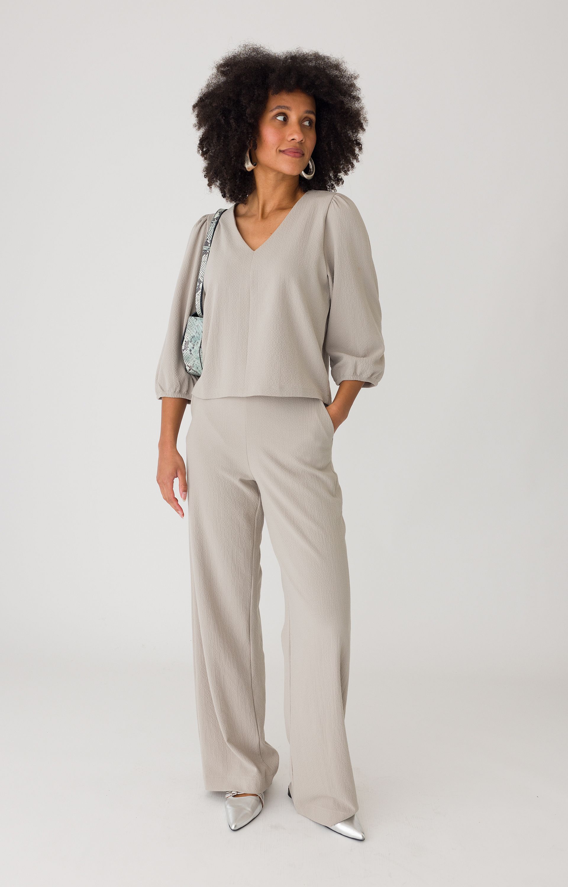 Broek met structuur