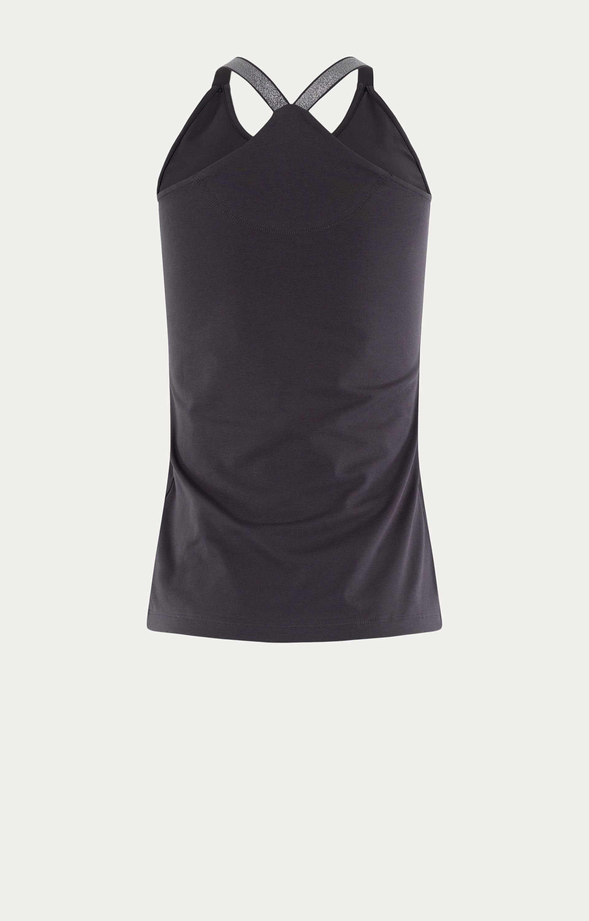 Top met lurexbandjes