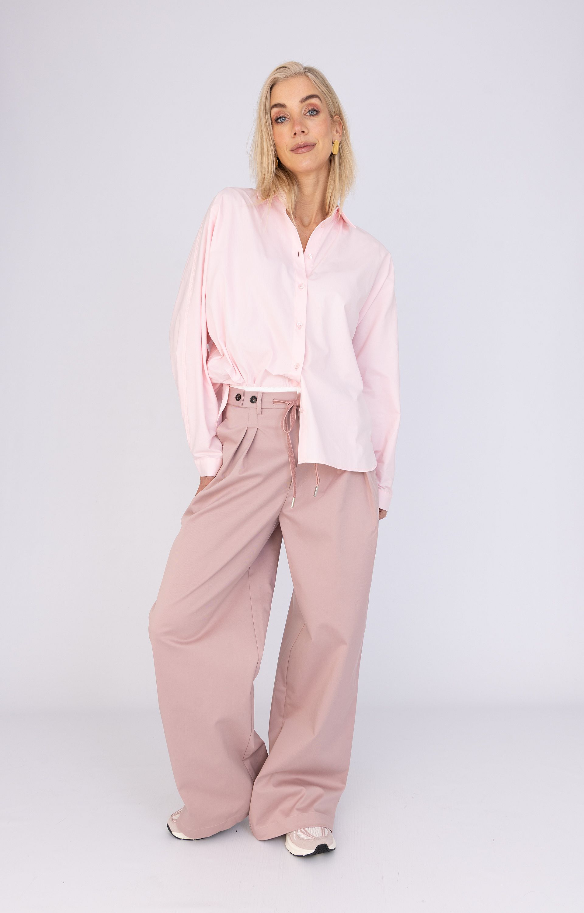 Pantalon met bandplooi