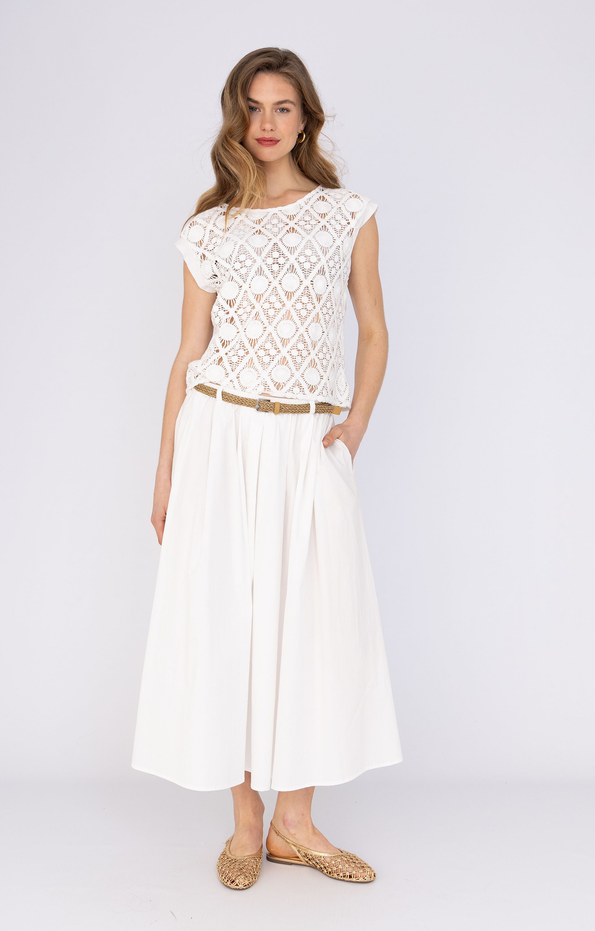 Opengewerkte Blouse