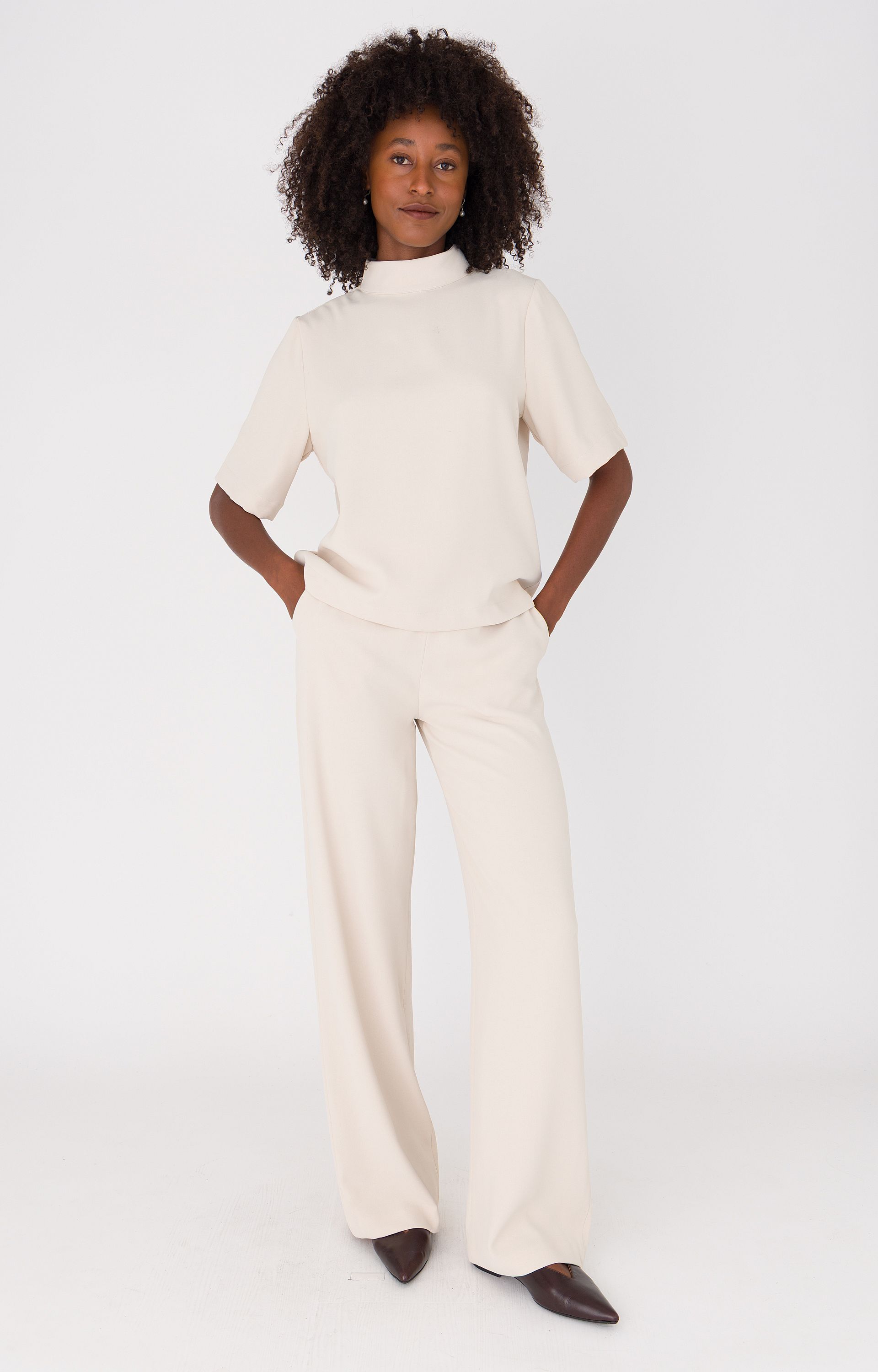 Soepelvallende blouse