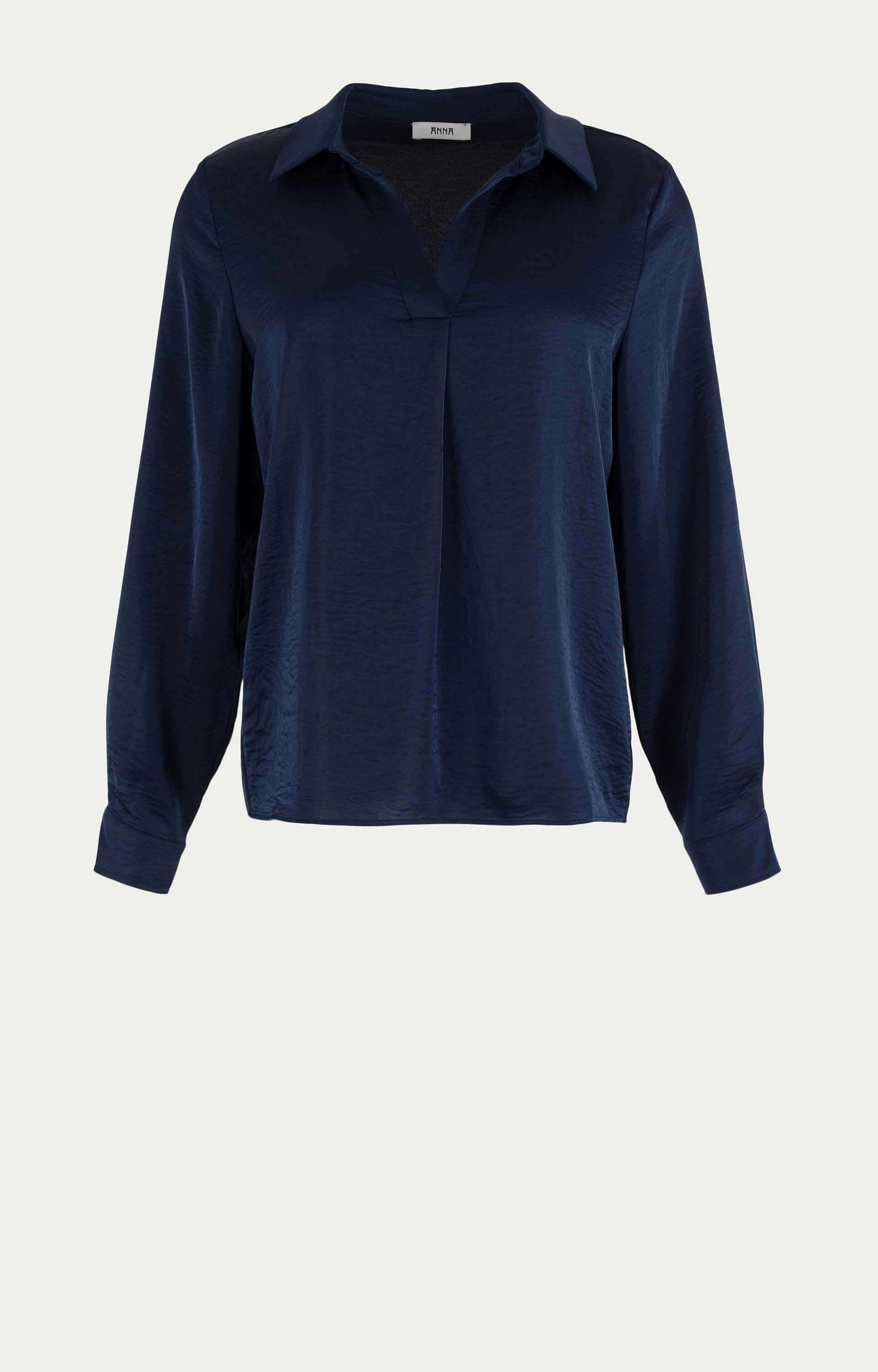 Blouse met satijnlook