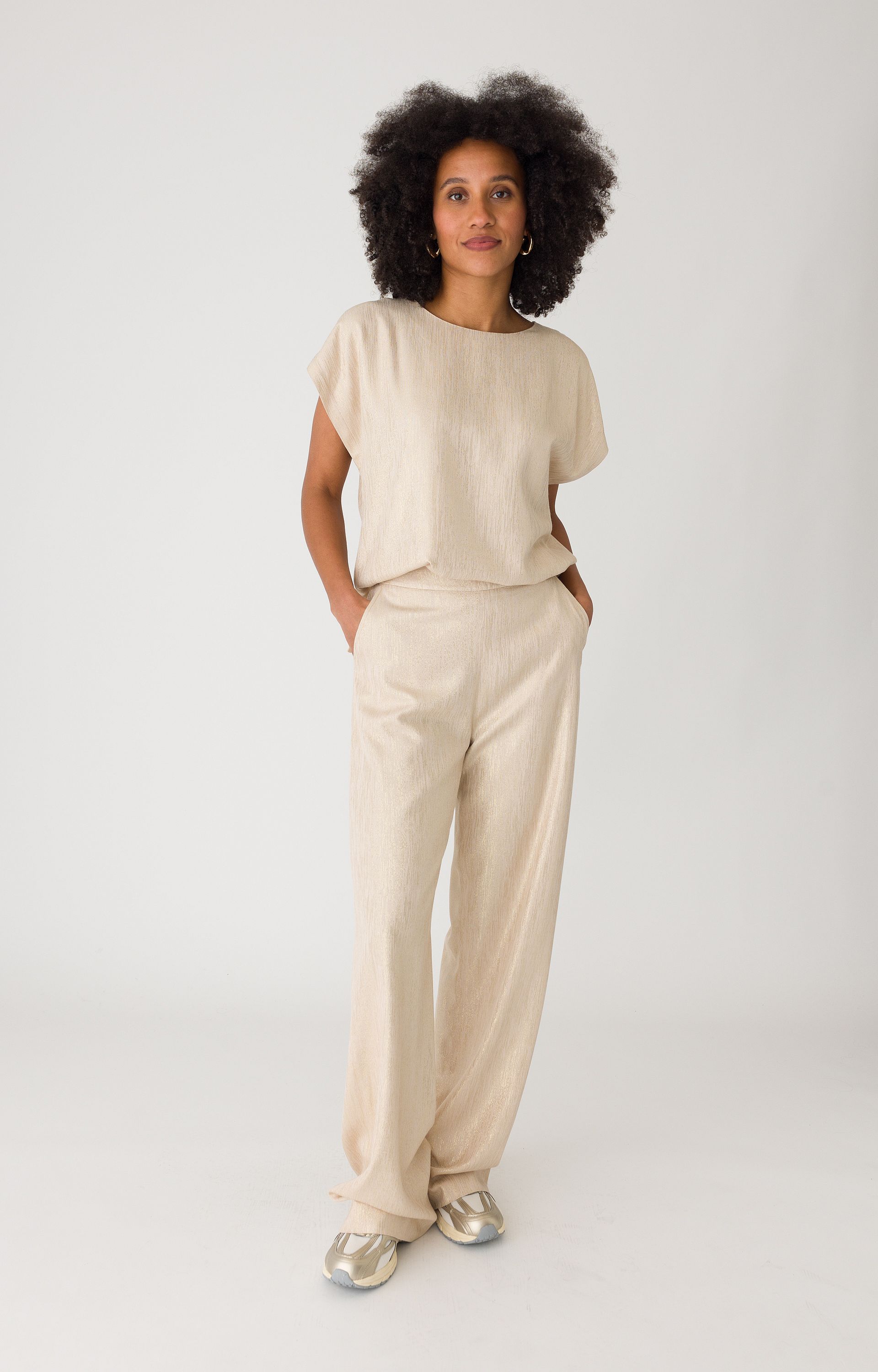 Blousetop met lurex
