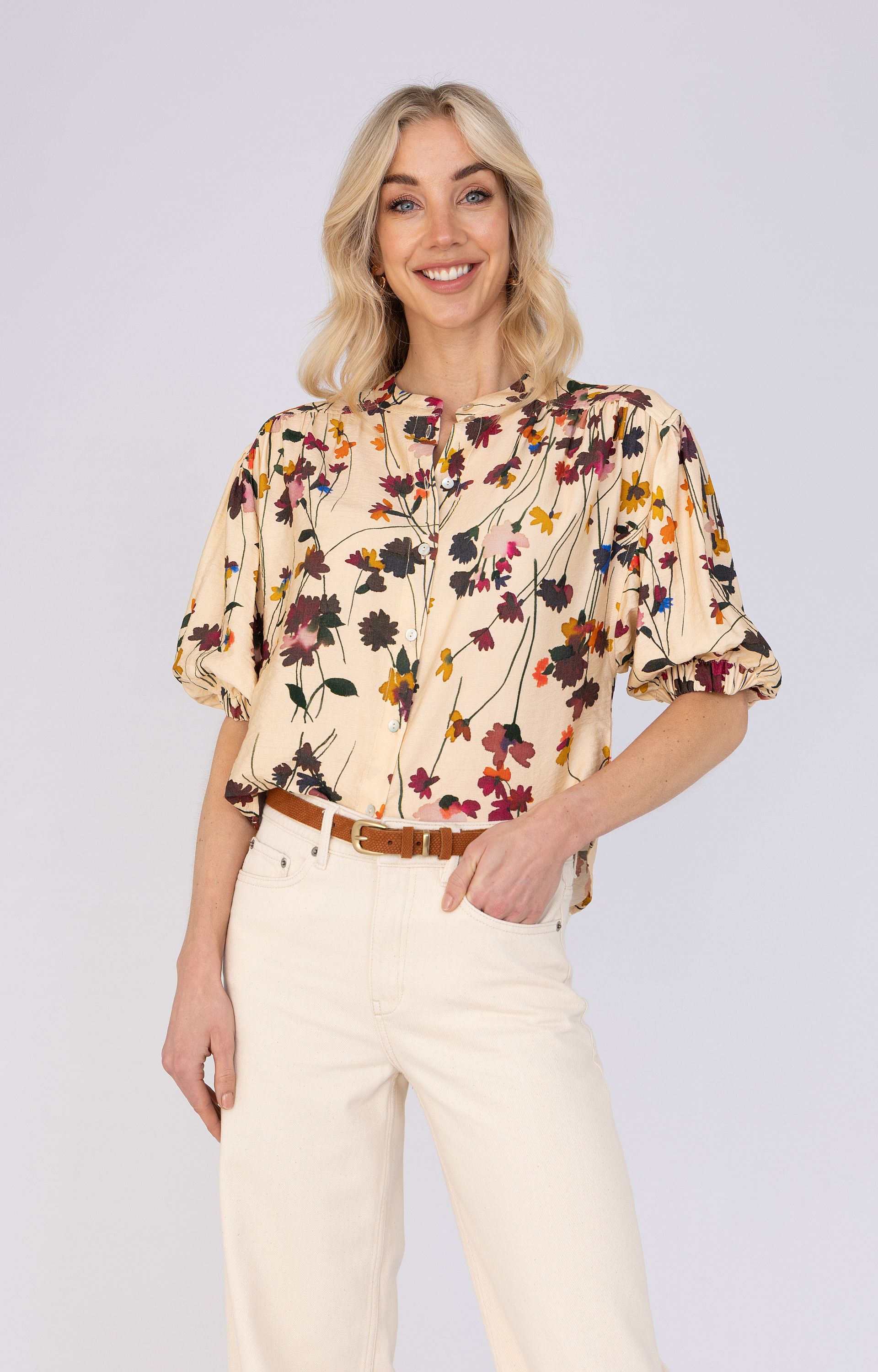 Blouse met dessin 