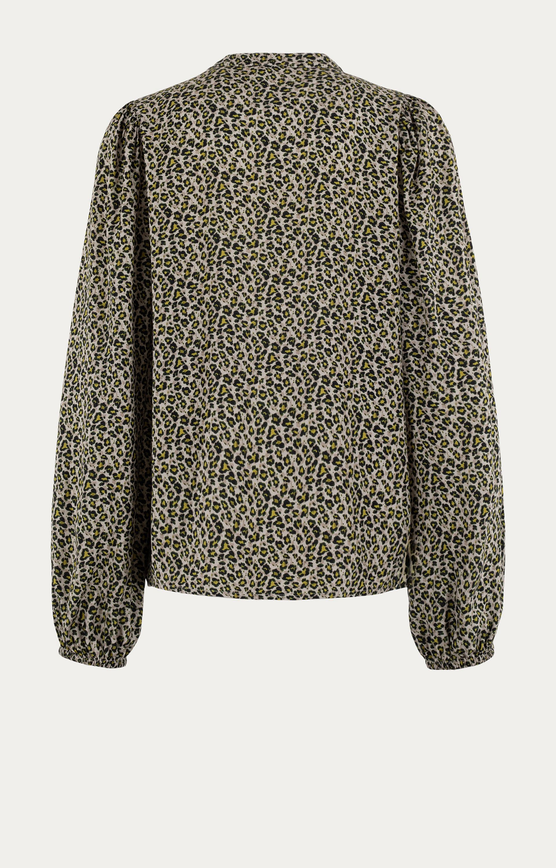 Blouse met panterprint
