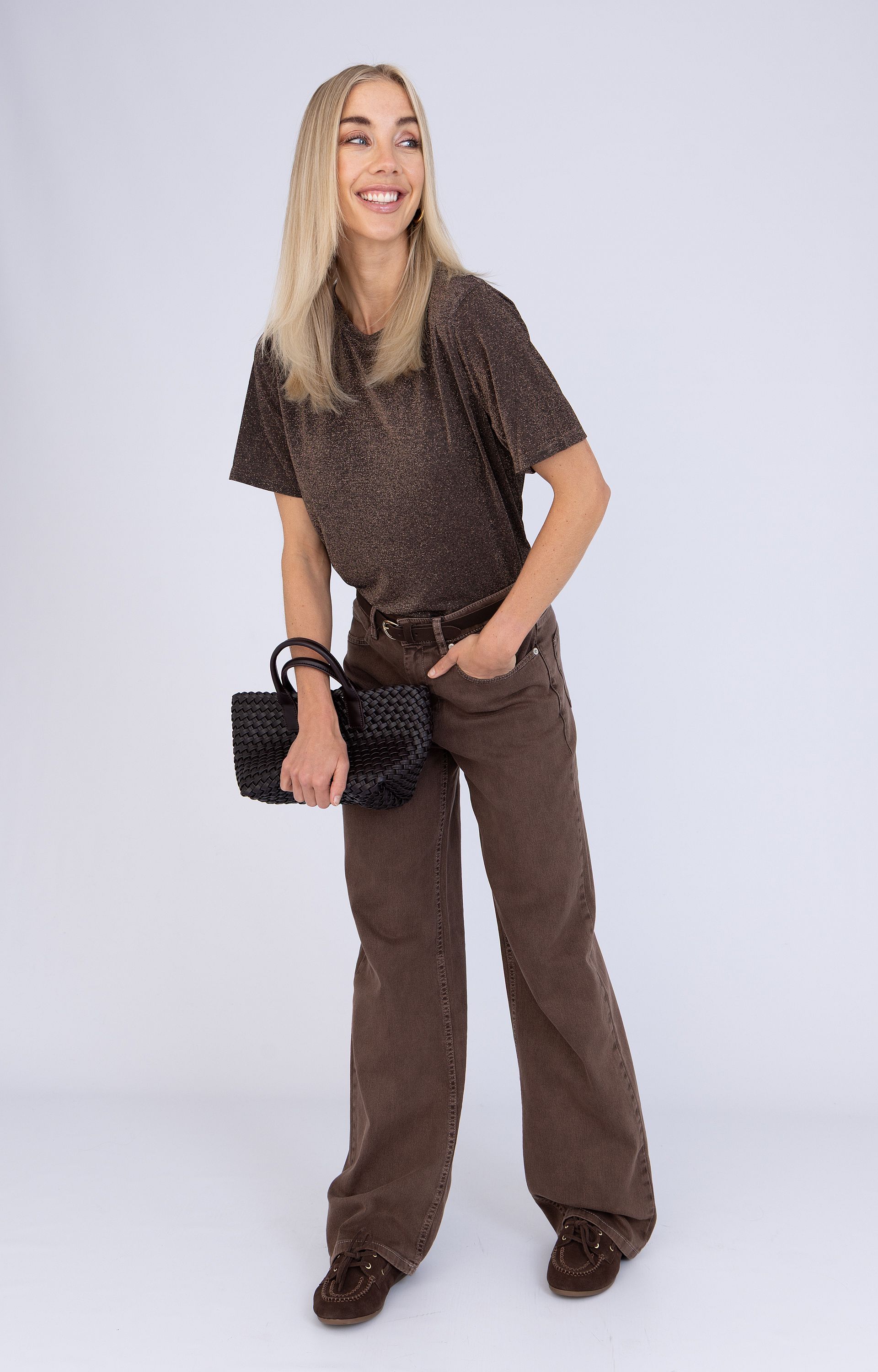 Shirt met lurex