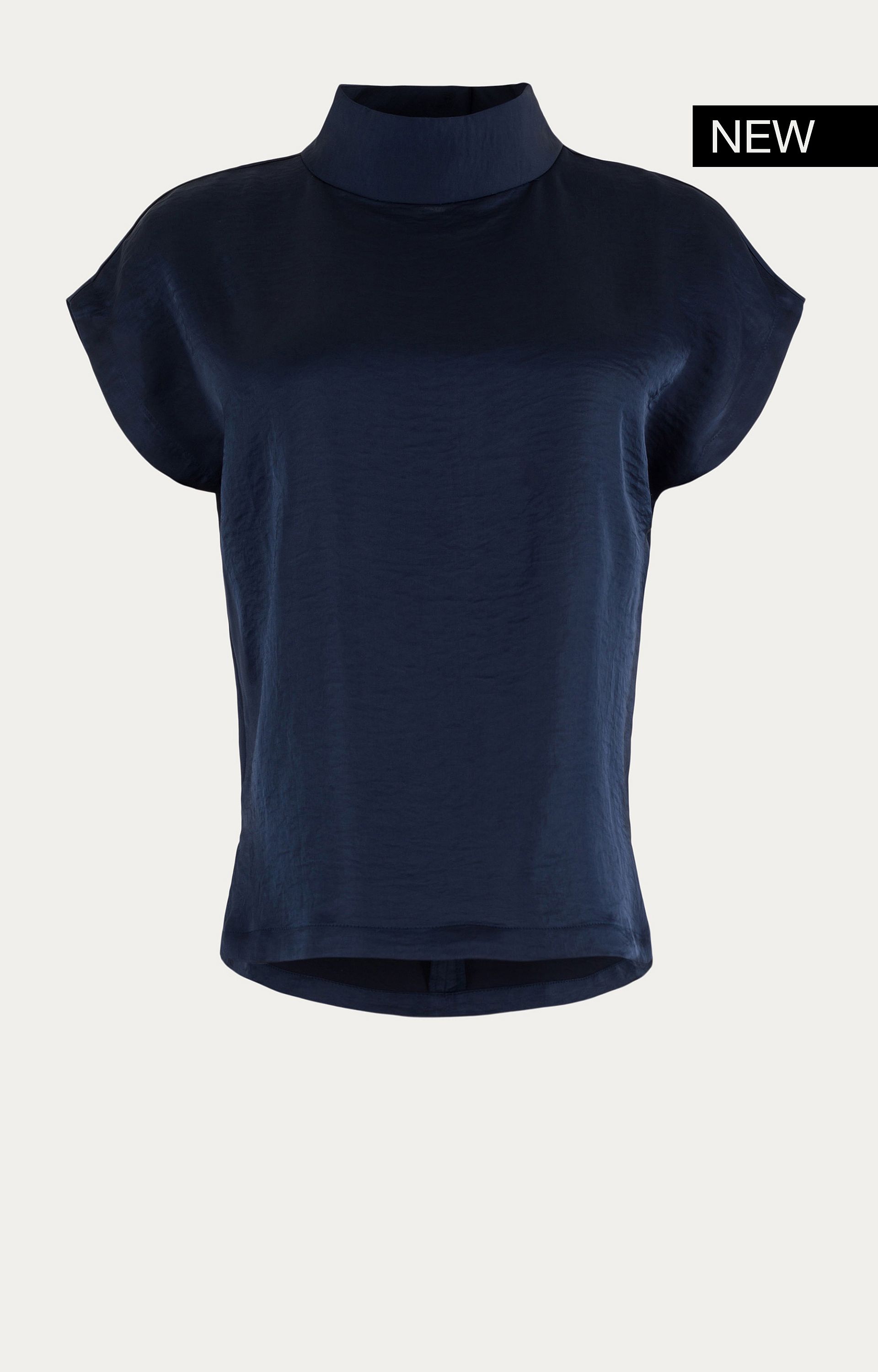Blouse met satijnlook