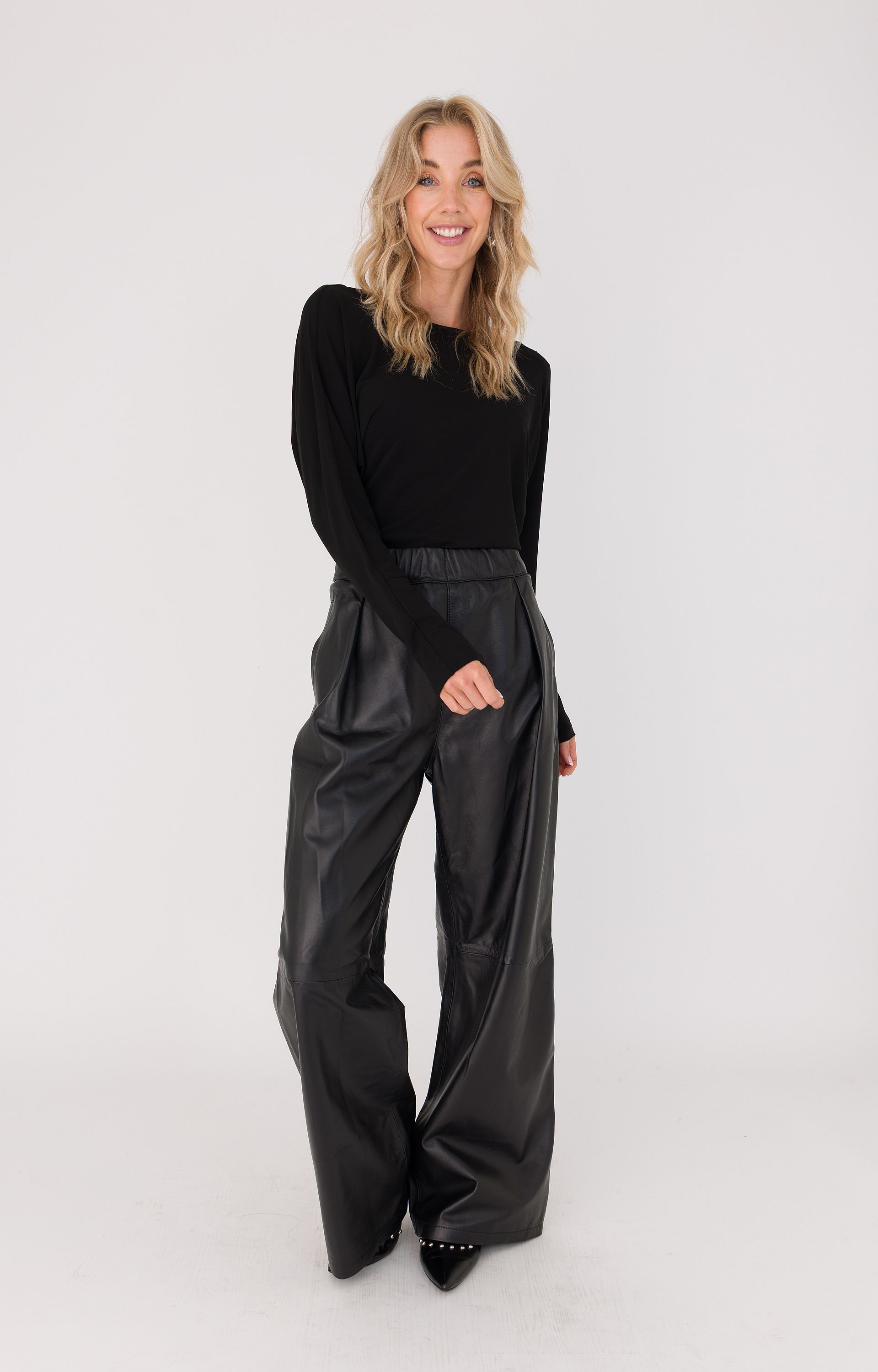 Blouse met knoopdetail