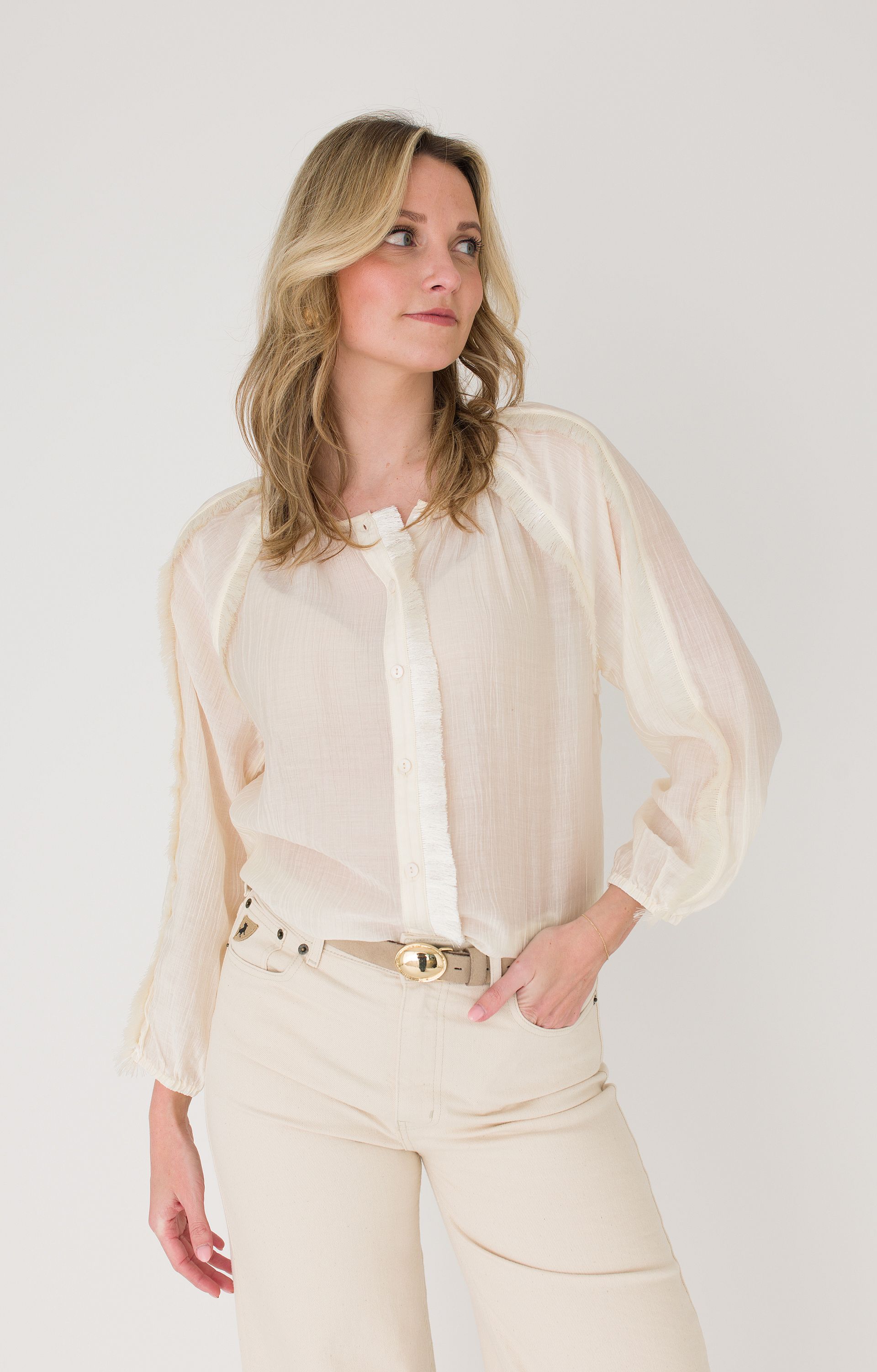 Blouse franje