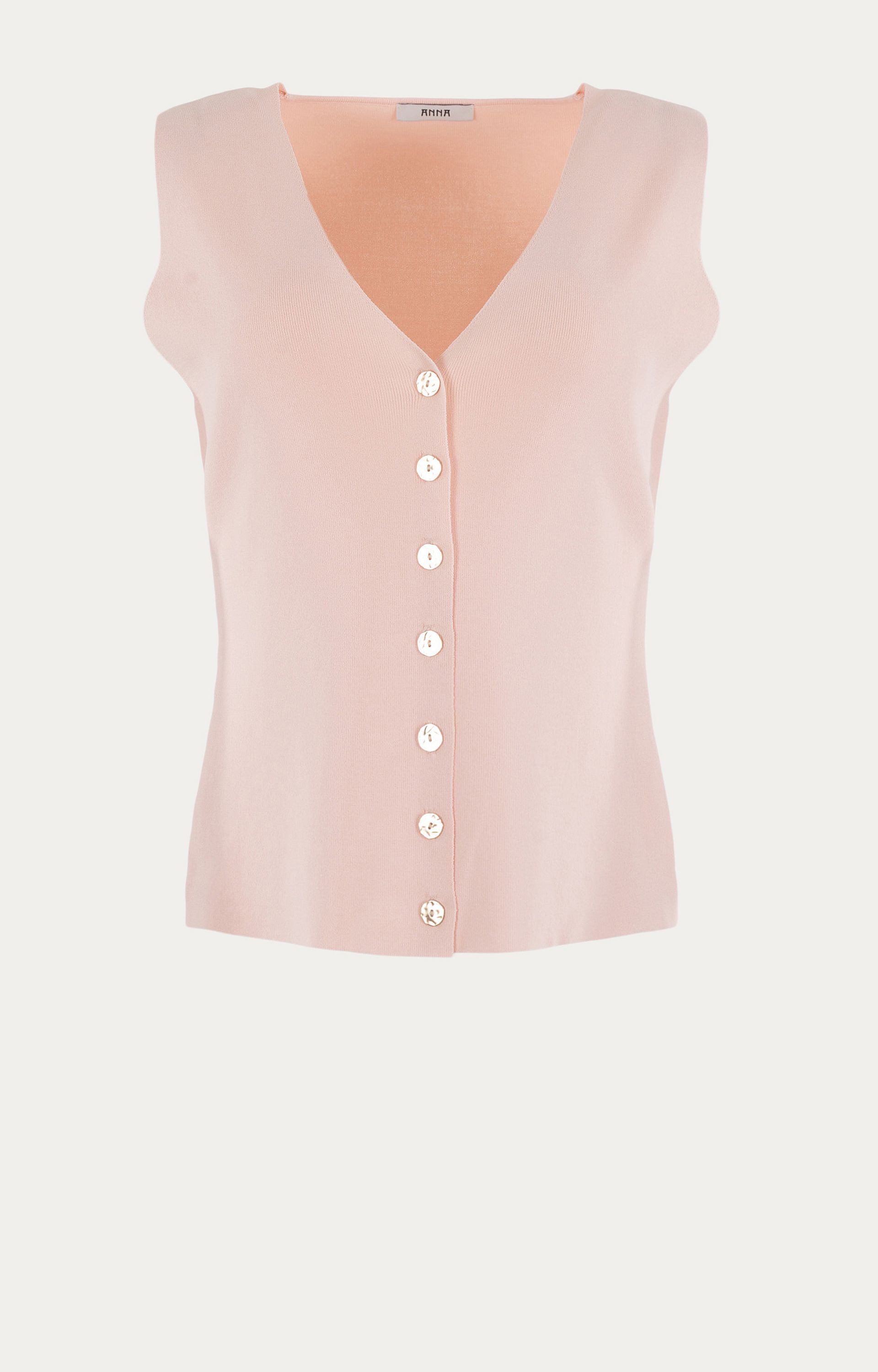 Gilet met gouden knopen