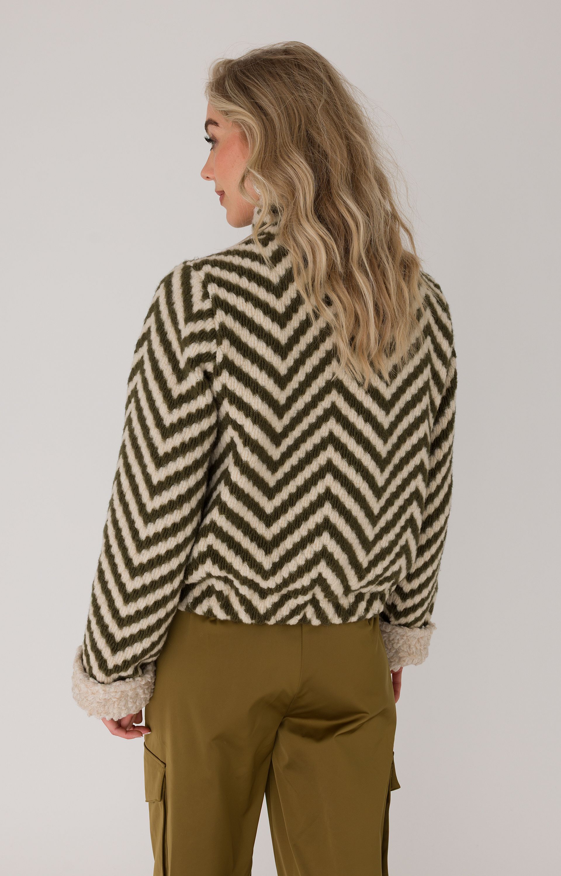 Jacket met zigzagpatroon