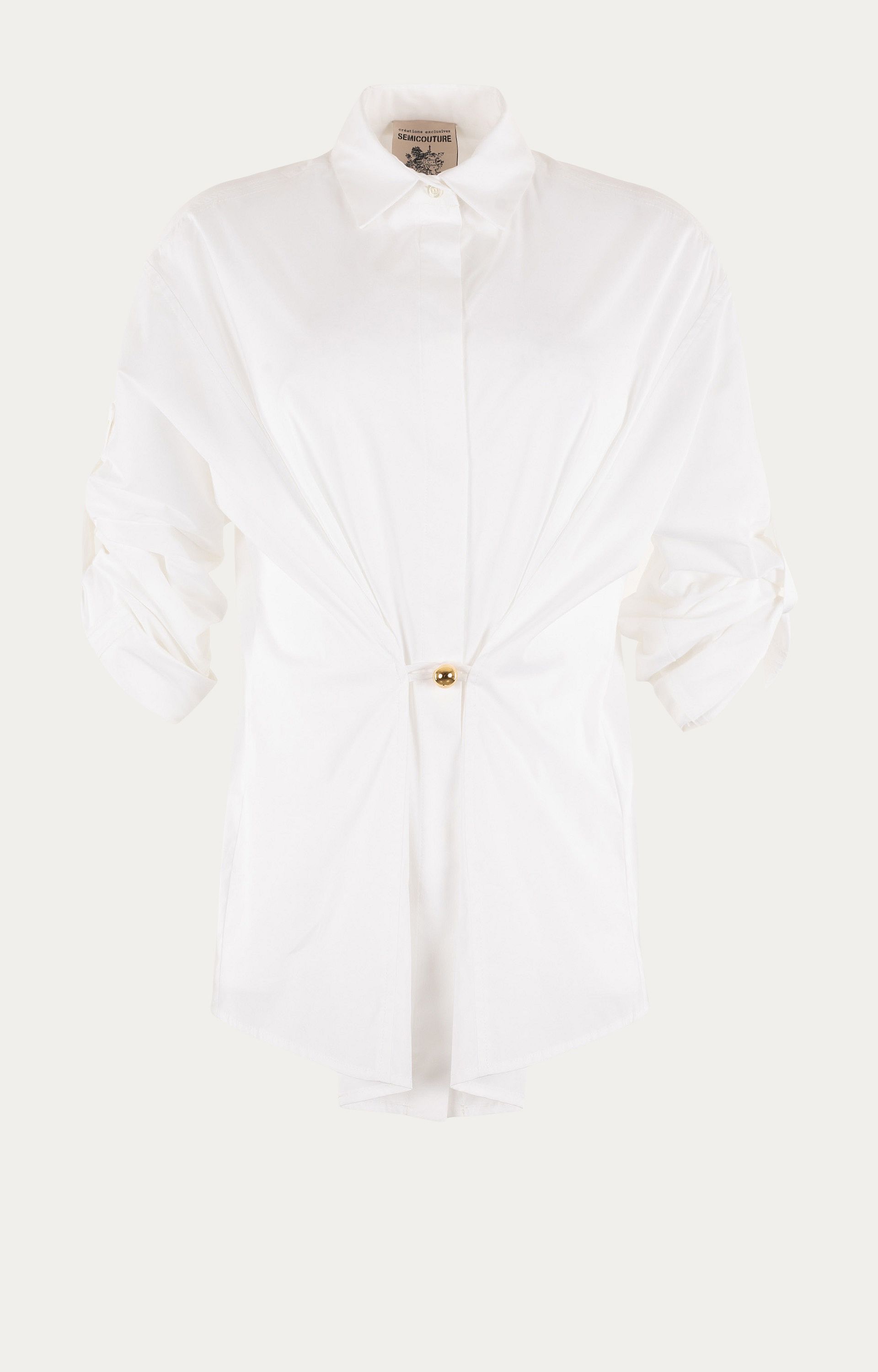 Blouse met knoopdetail