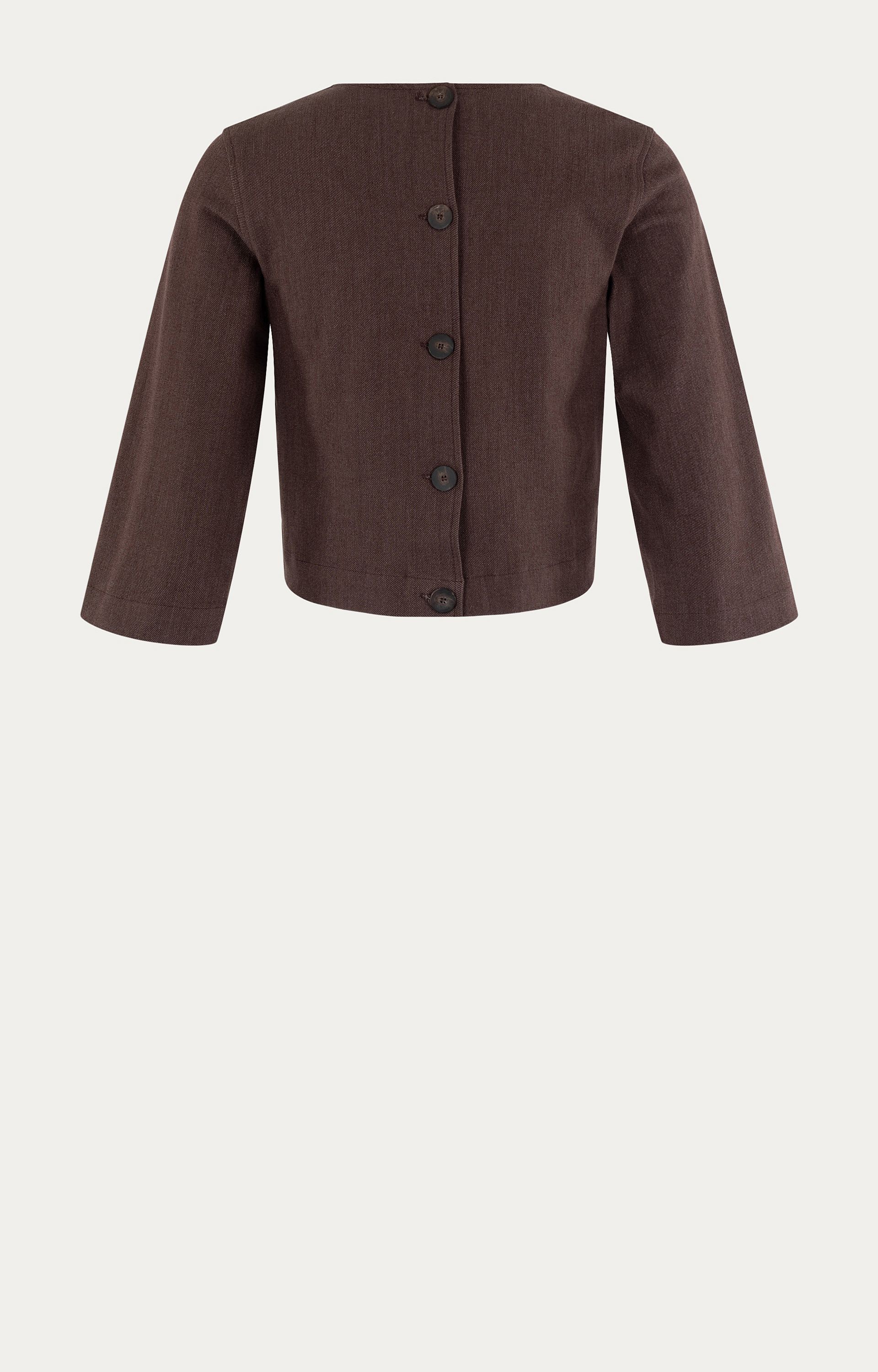 Blouse met knoopsluiting op de rug