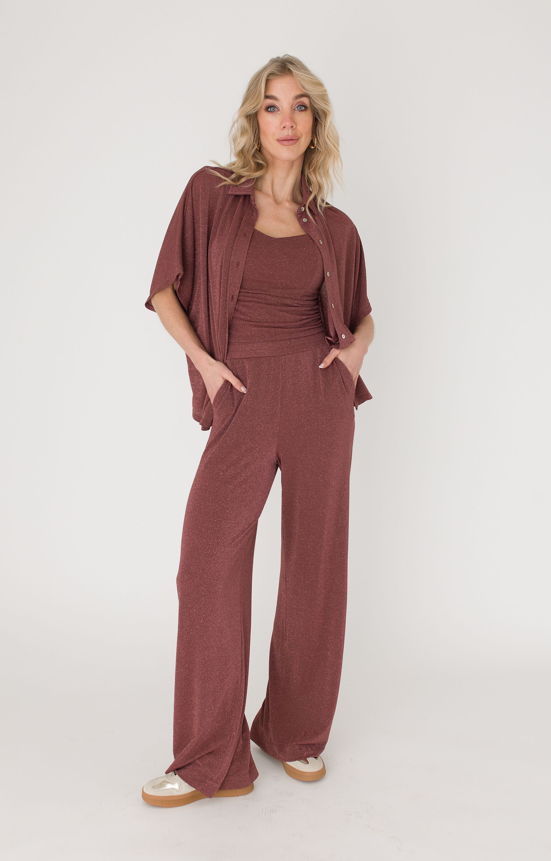 Blouse met glitter
