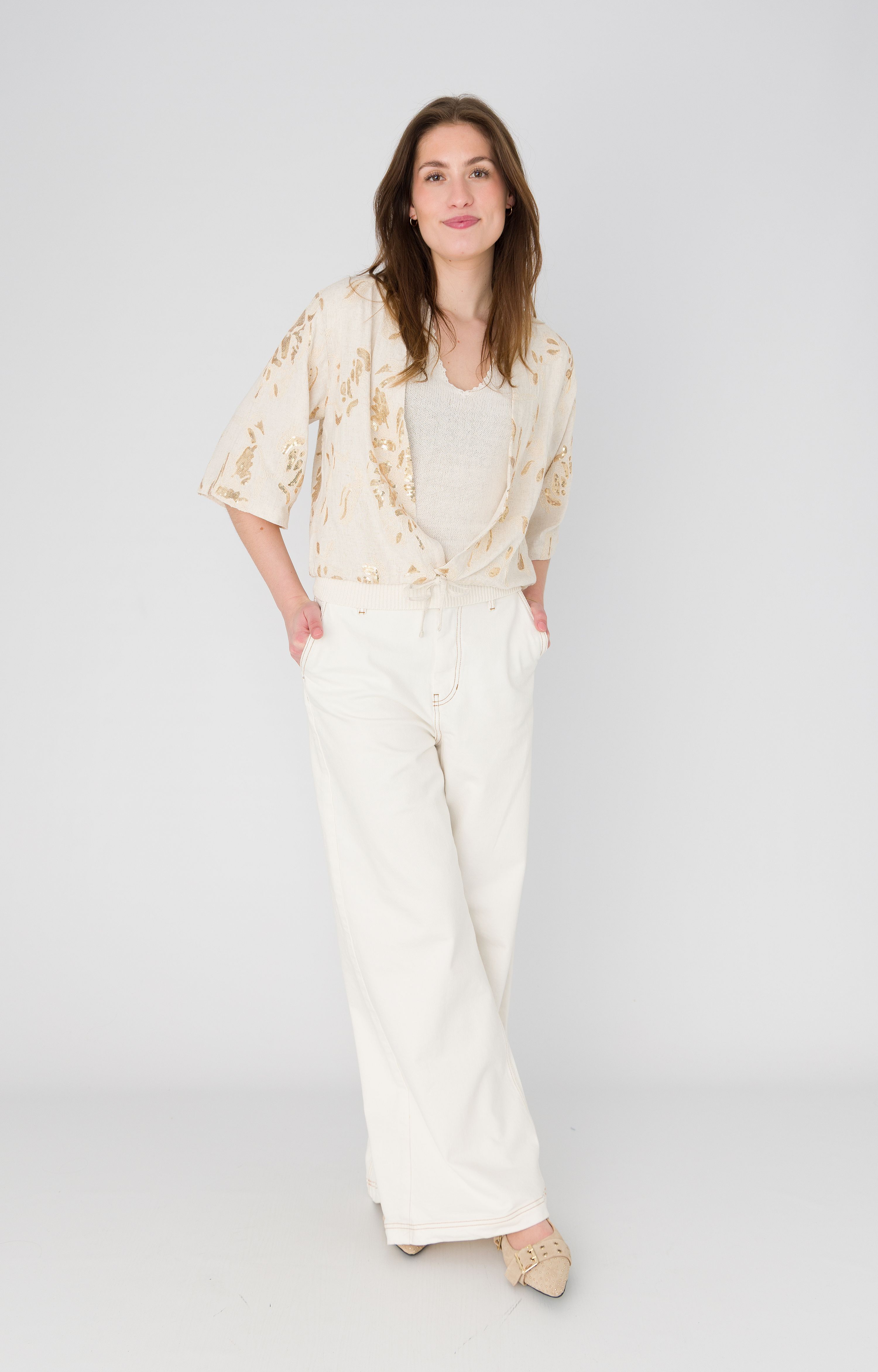 Blouse met pailletten