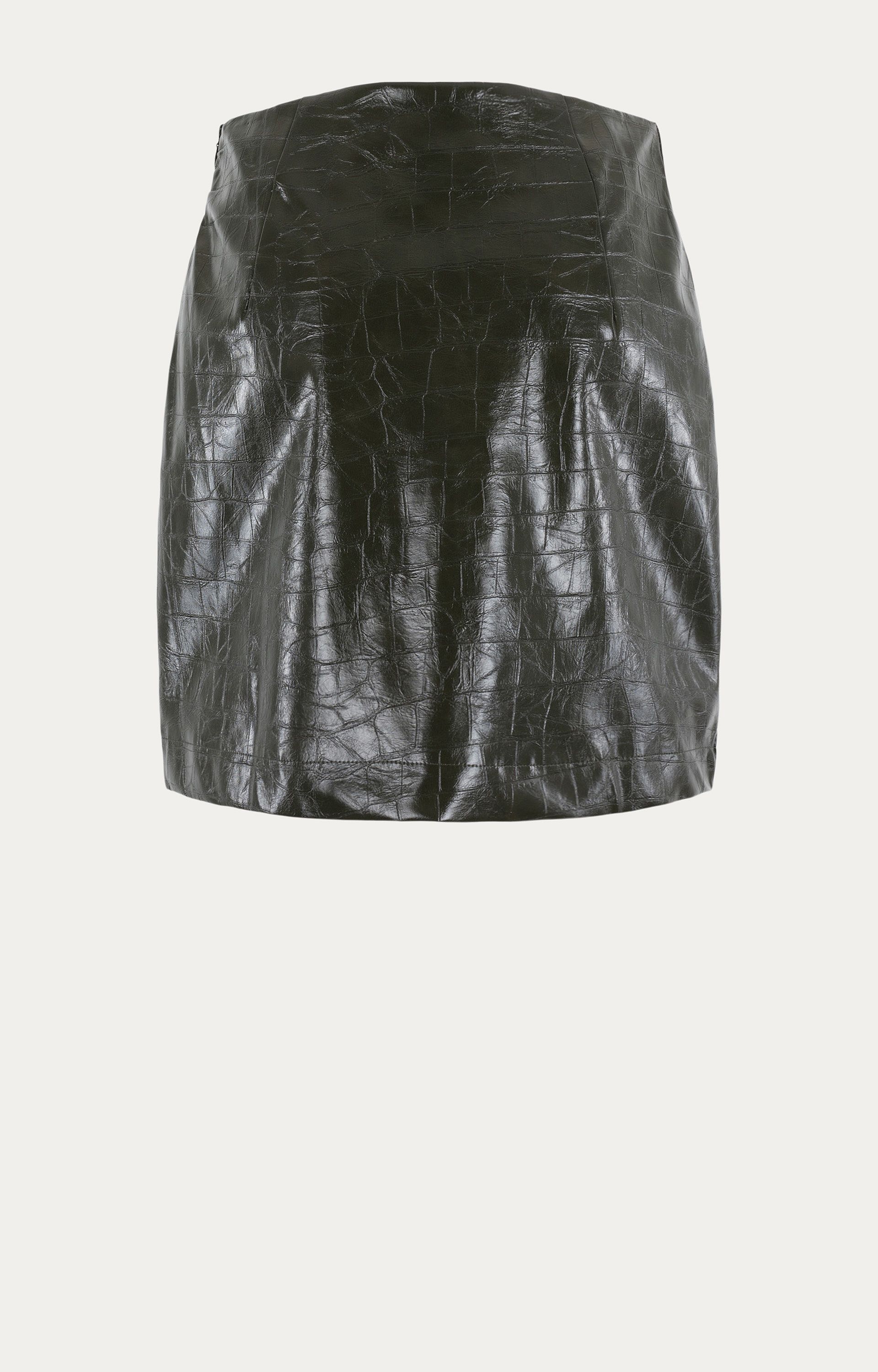 Rok Krokodillenleer look
