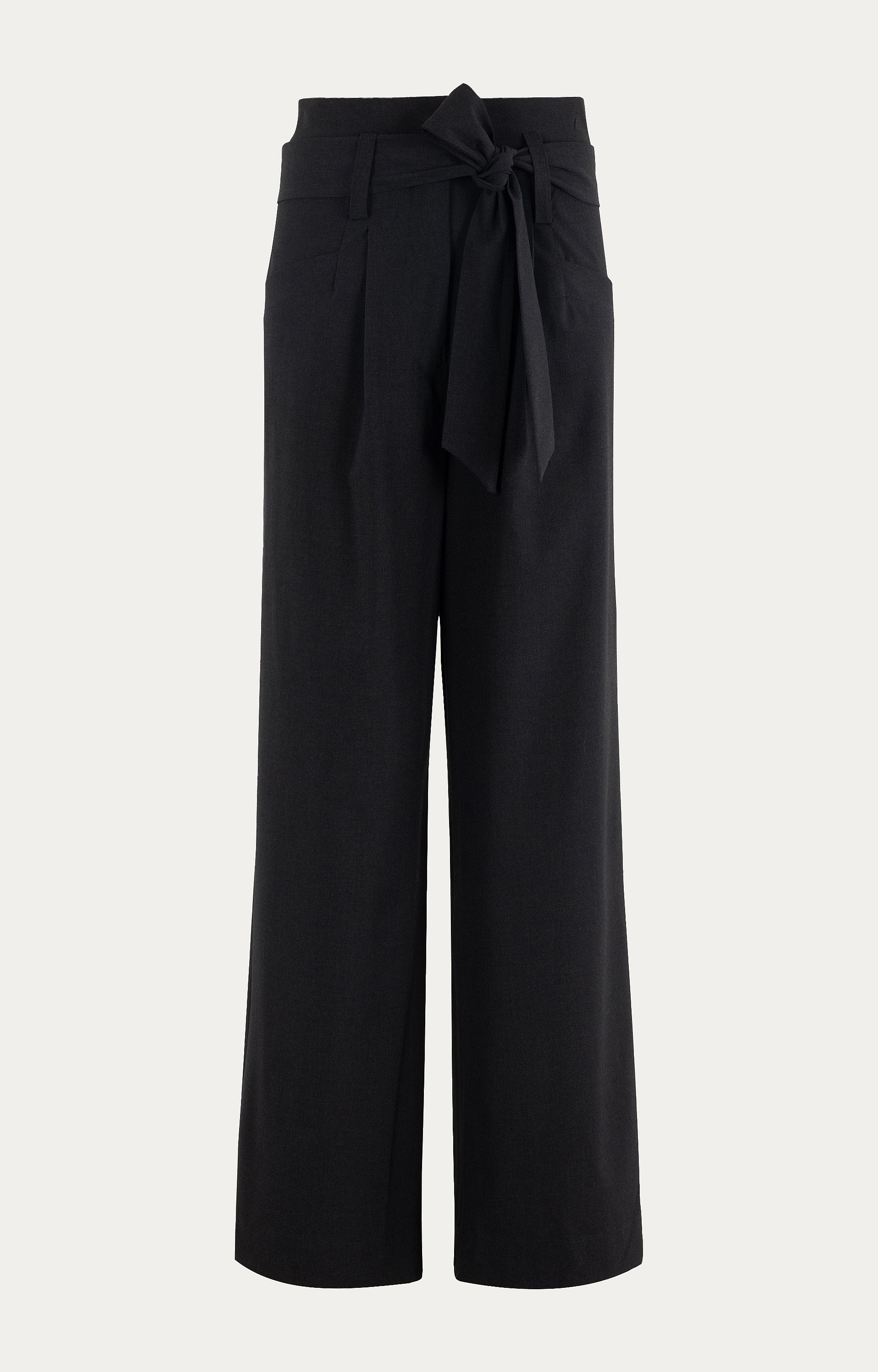 Broek met strikceintuur 