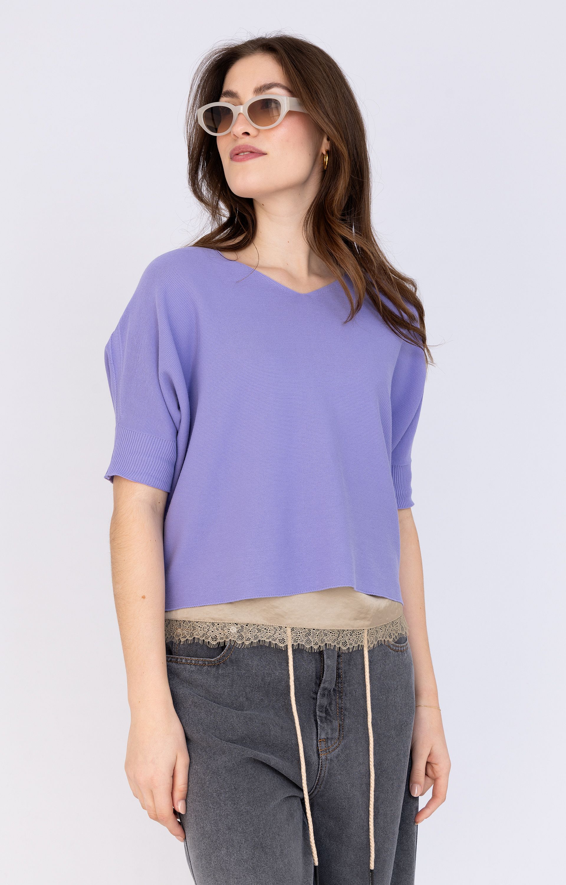 Pullover fijngebreid