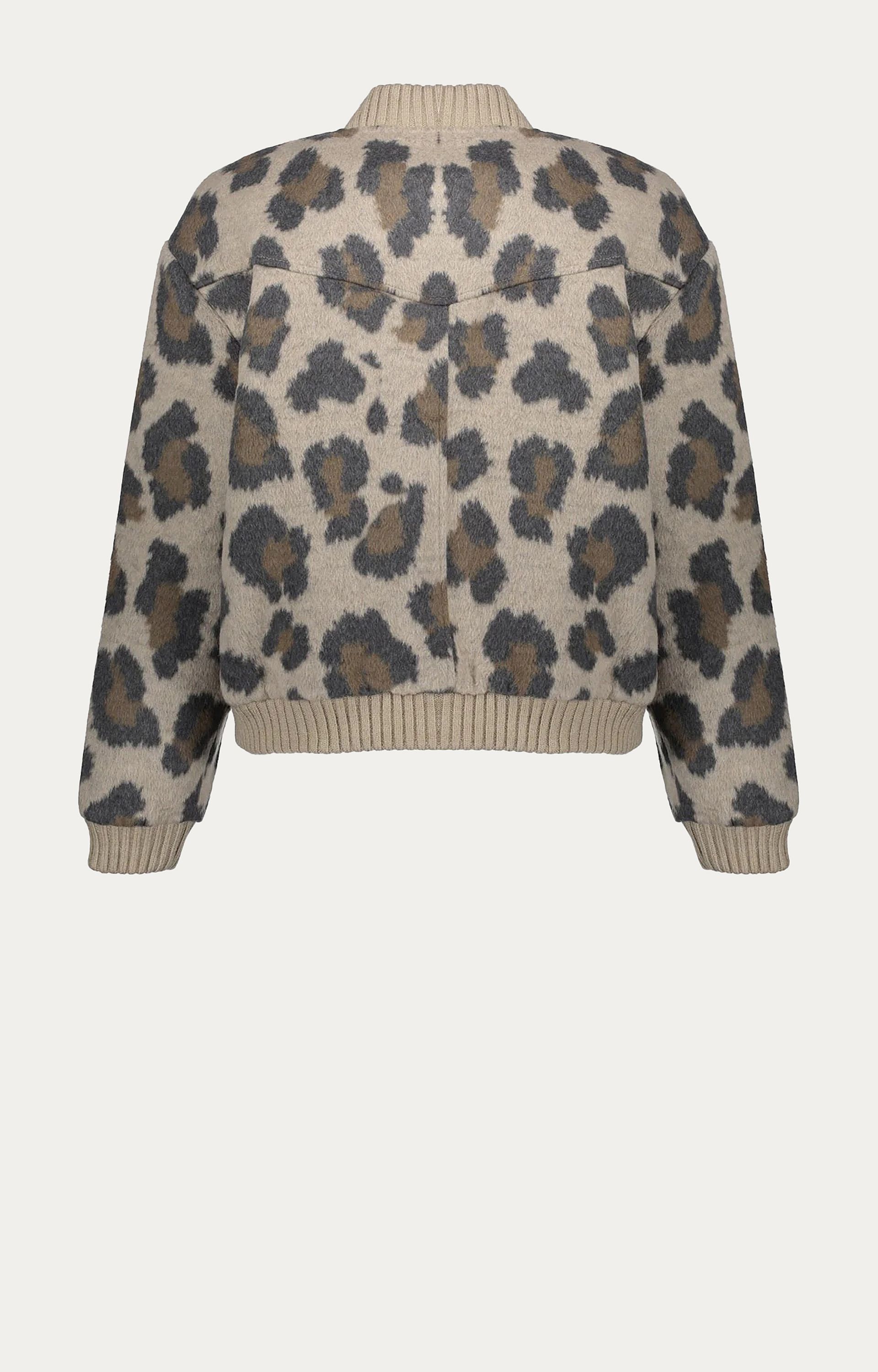 Bomberjack met panterprint 