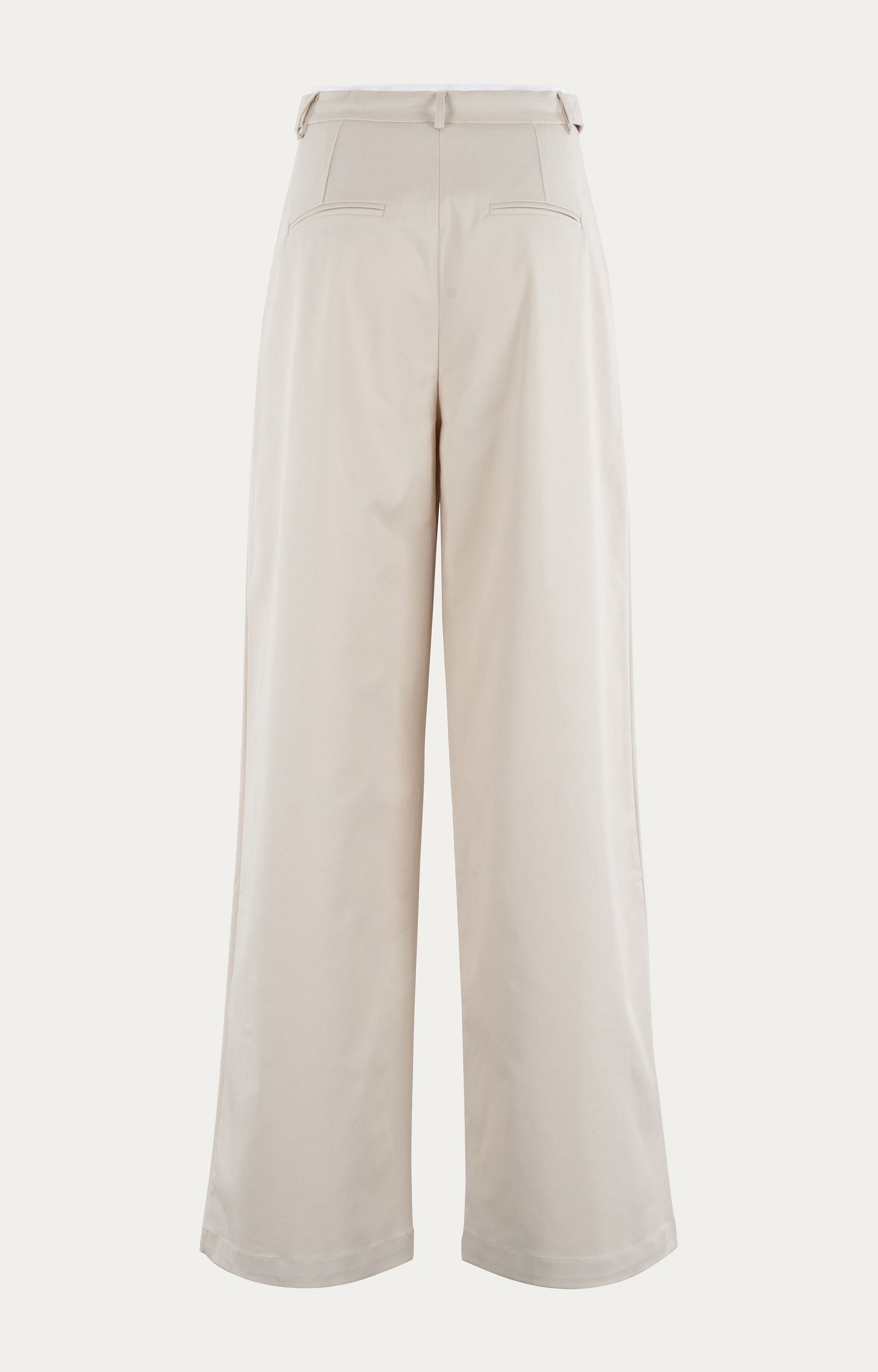 Pantalon met bandplooi