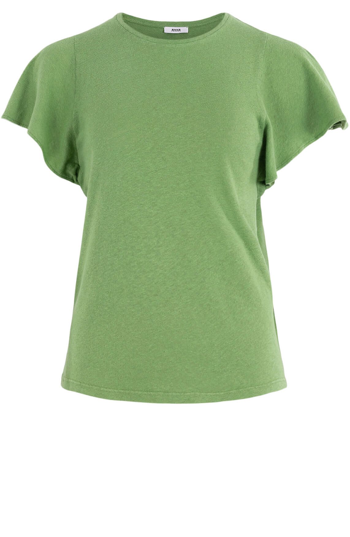 Shirt met volantmouwen