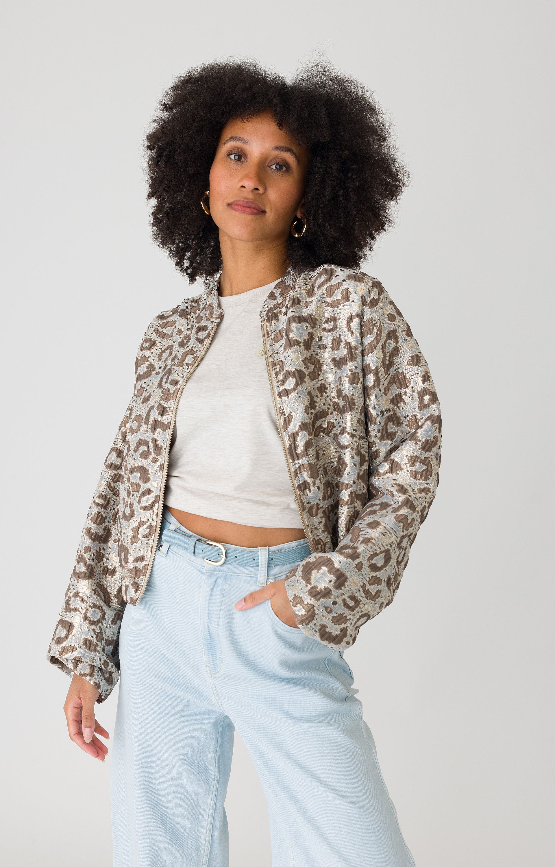 Blazer met animalprint