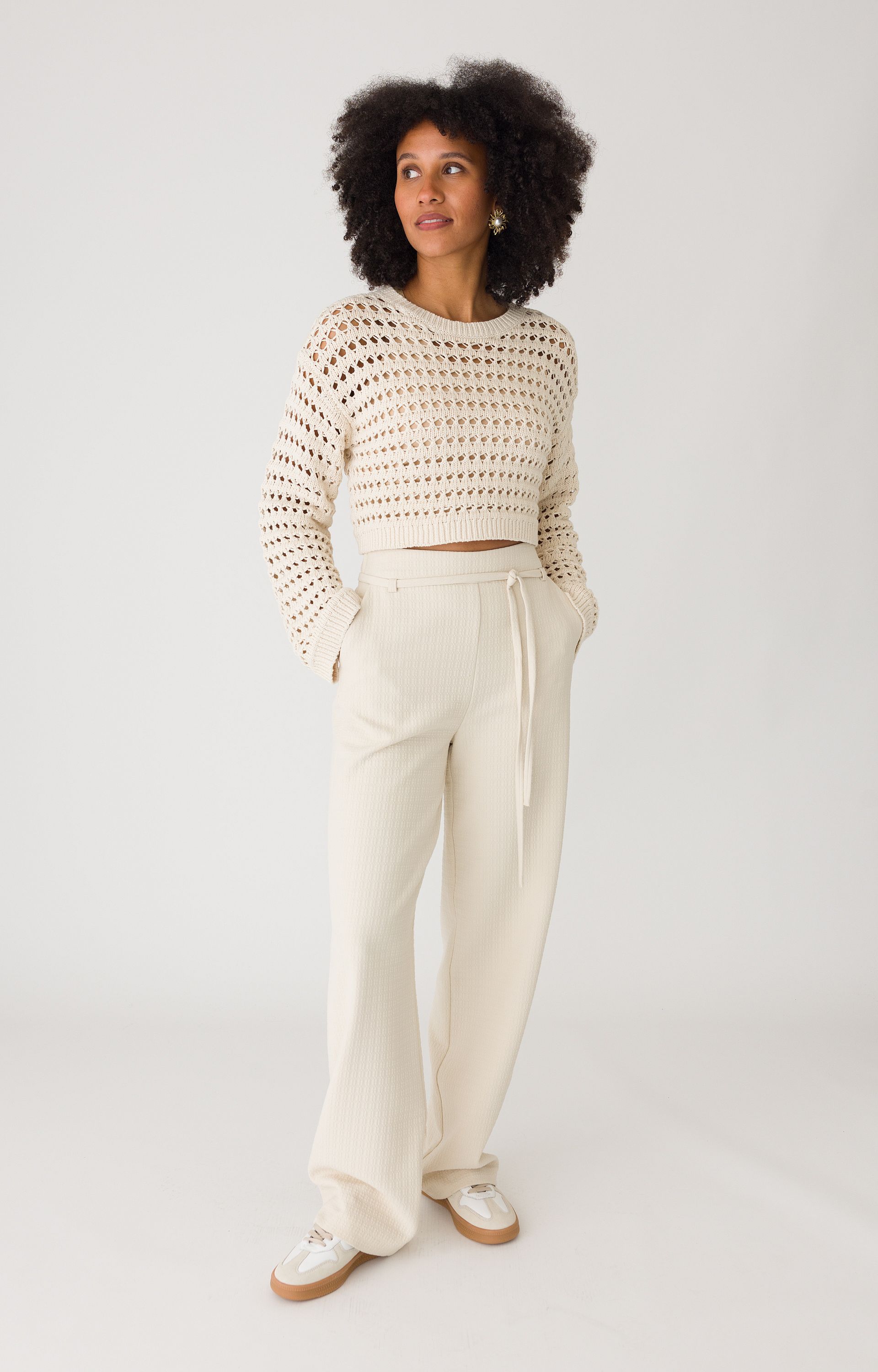 Opengebreide pullover