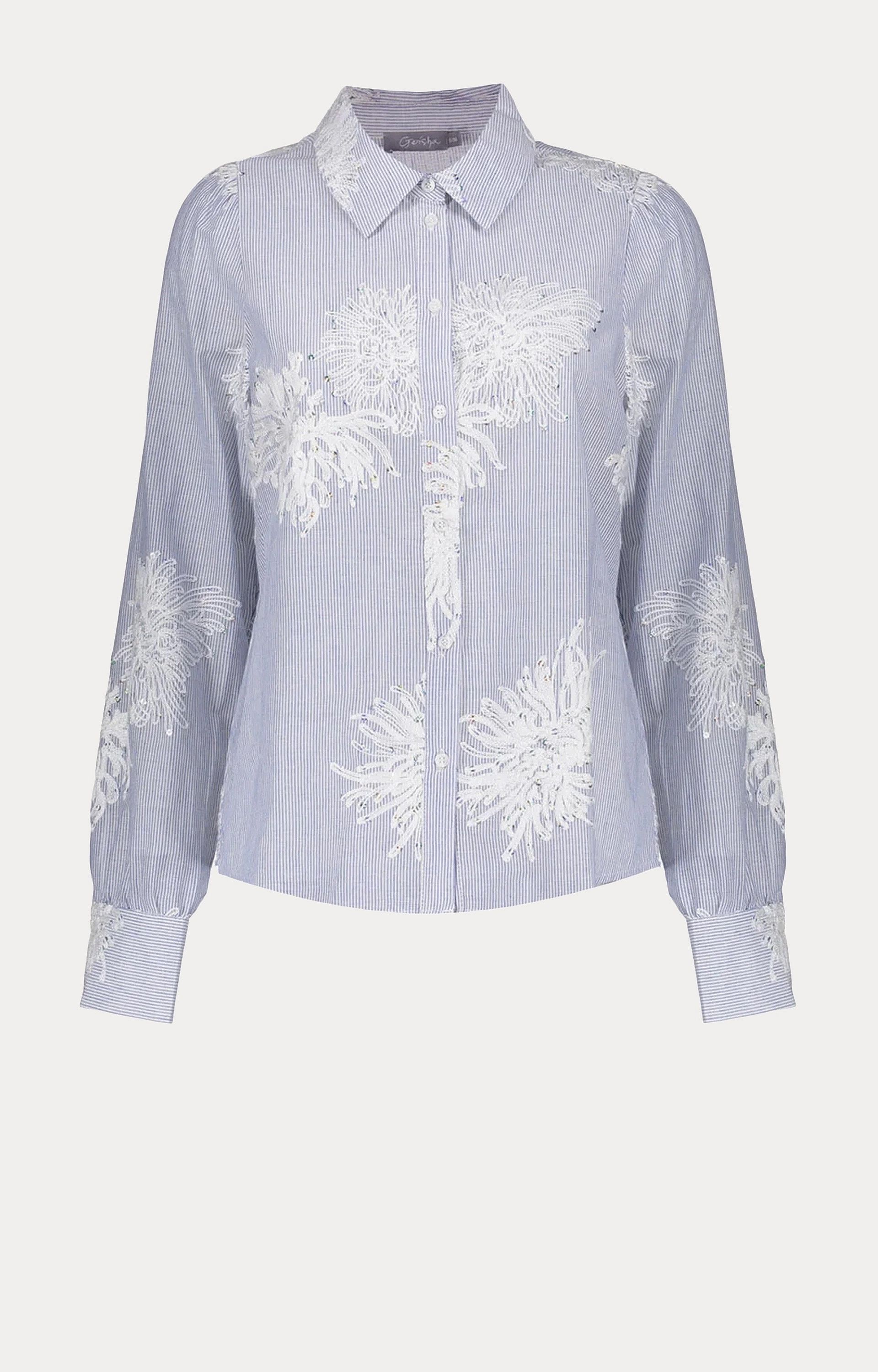 Blouse met borduursel