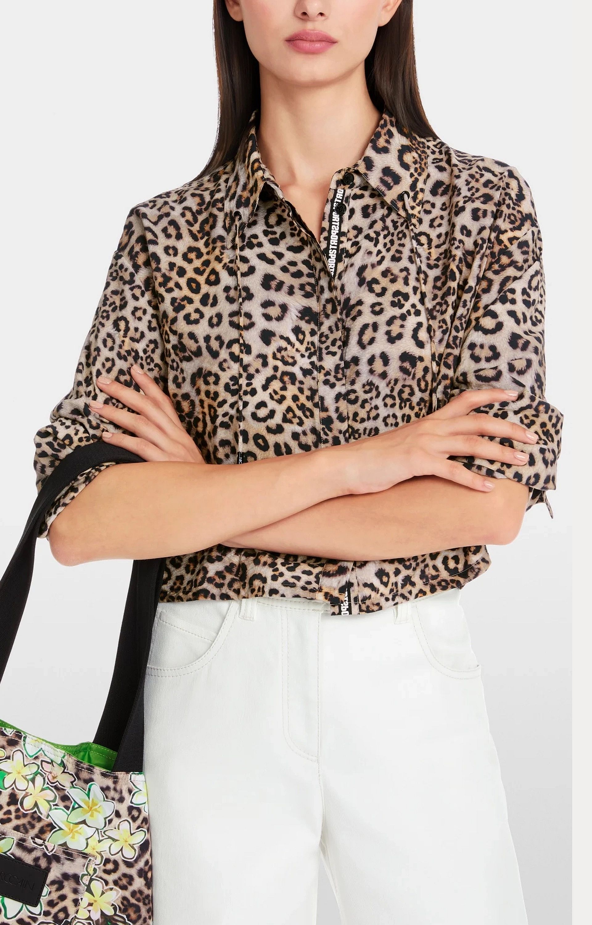 Blouse met luipaardprint