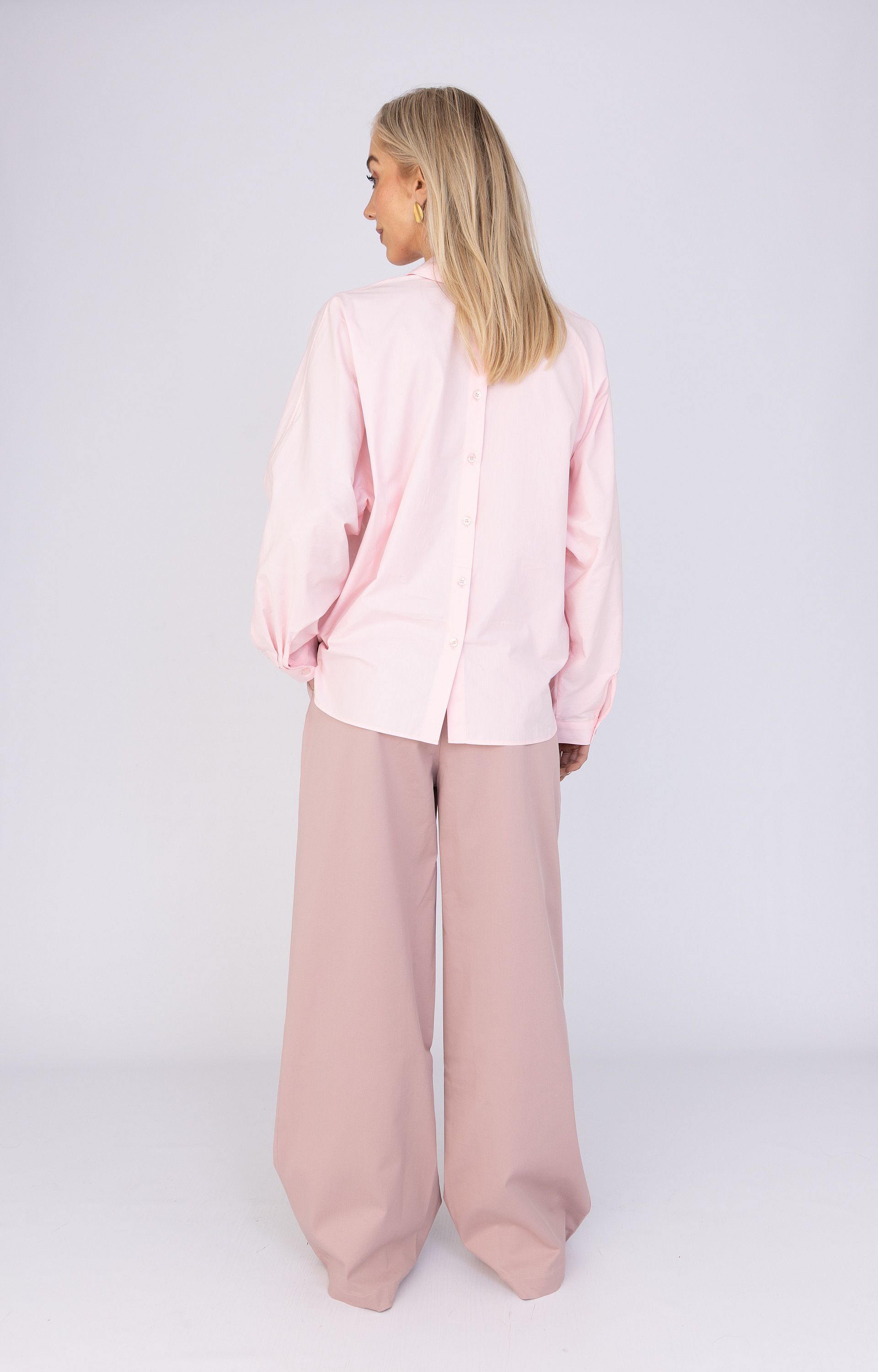 Blouse met rugknoopdetail