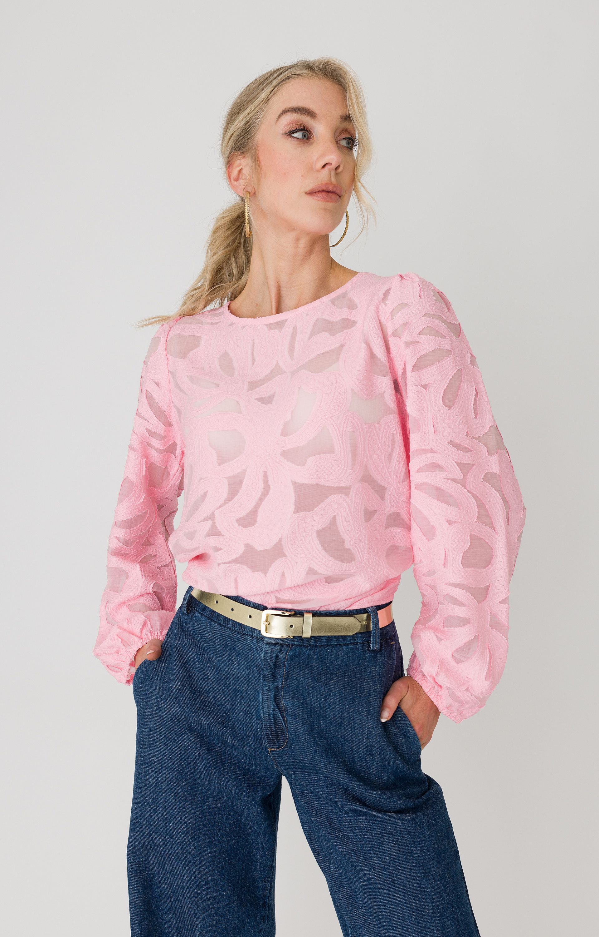 Blouse met structuur