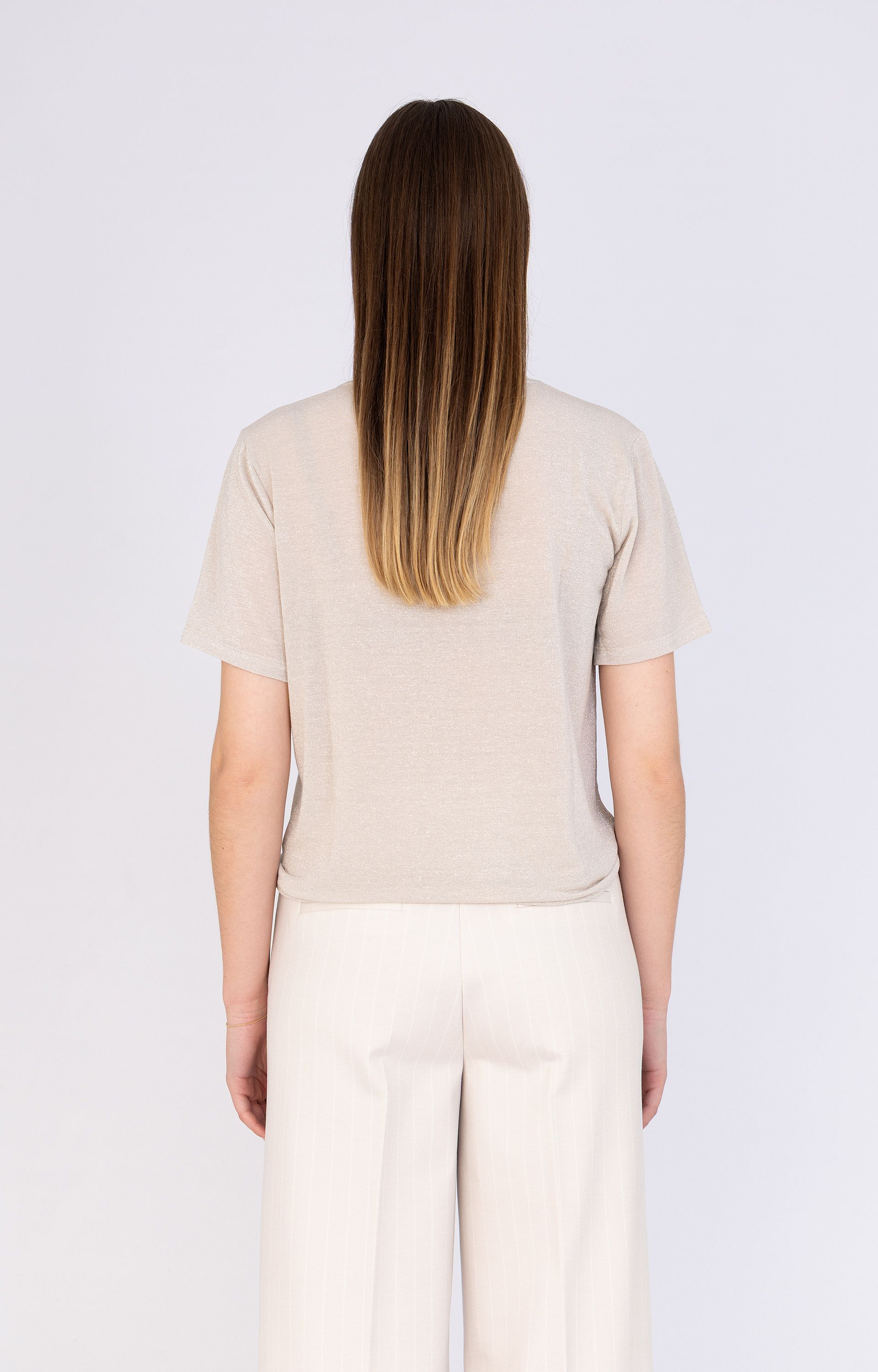 Shirt met lurex