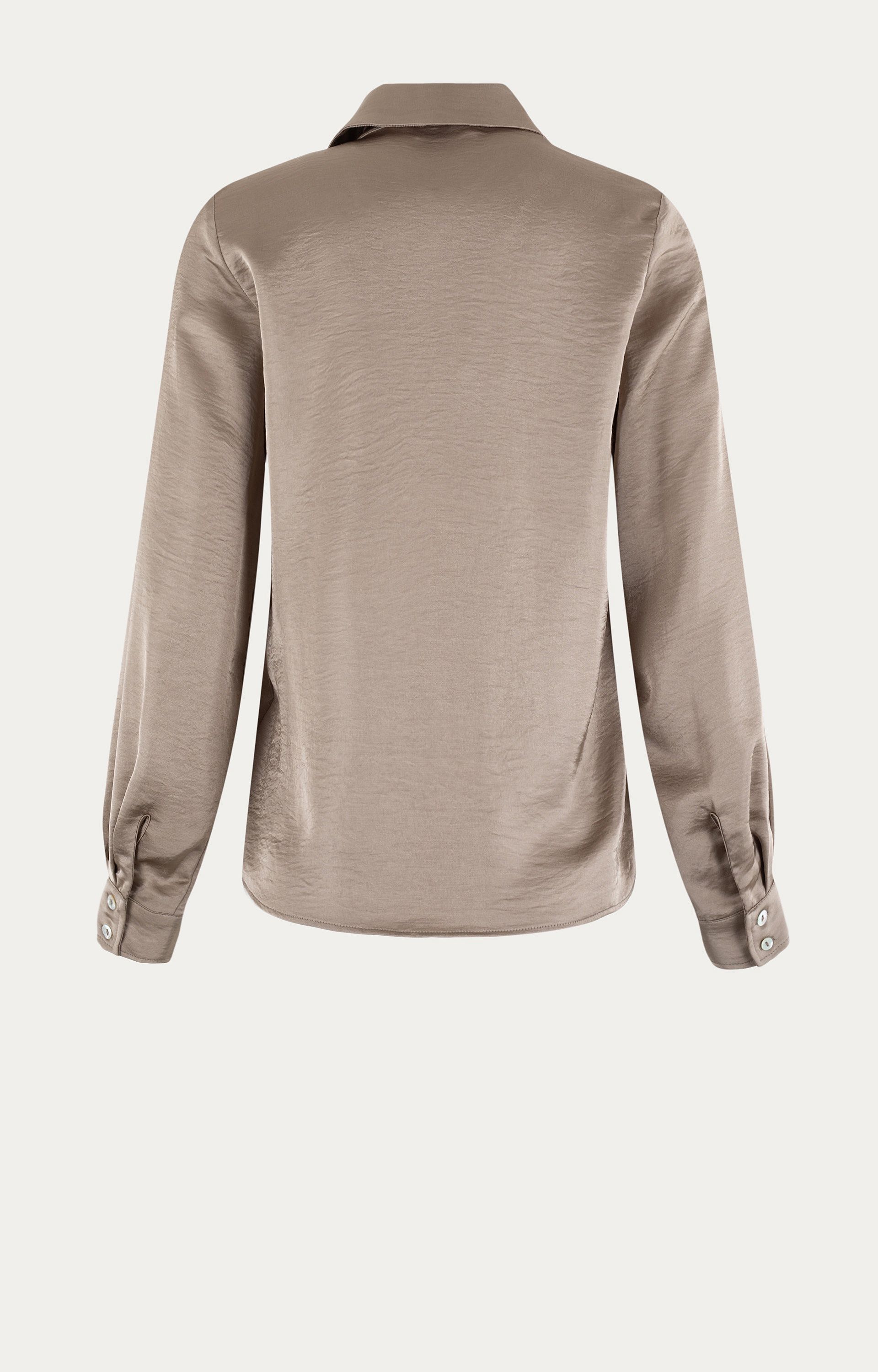Blouse met satijnlook