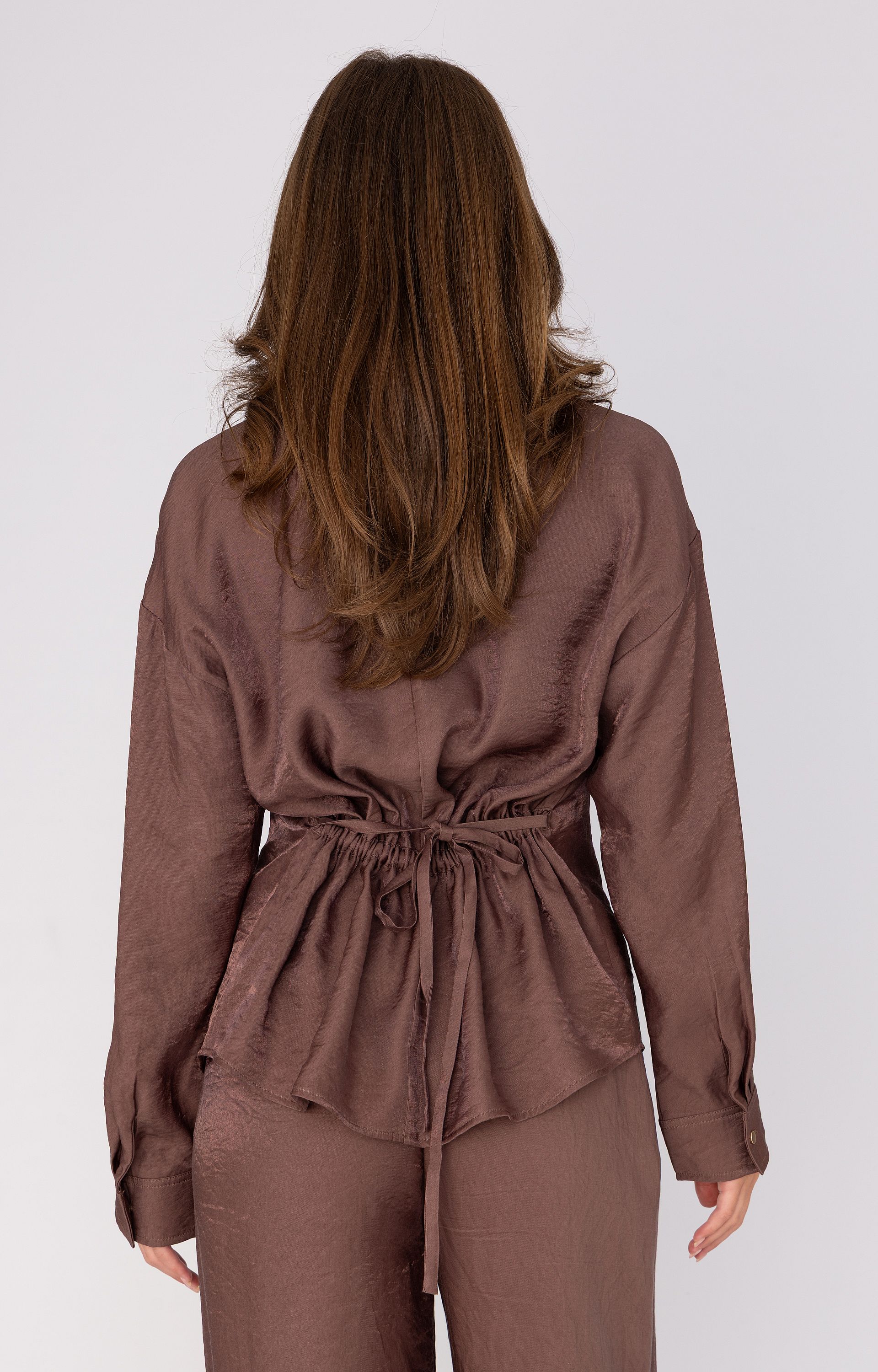 Blouse met glans