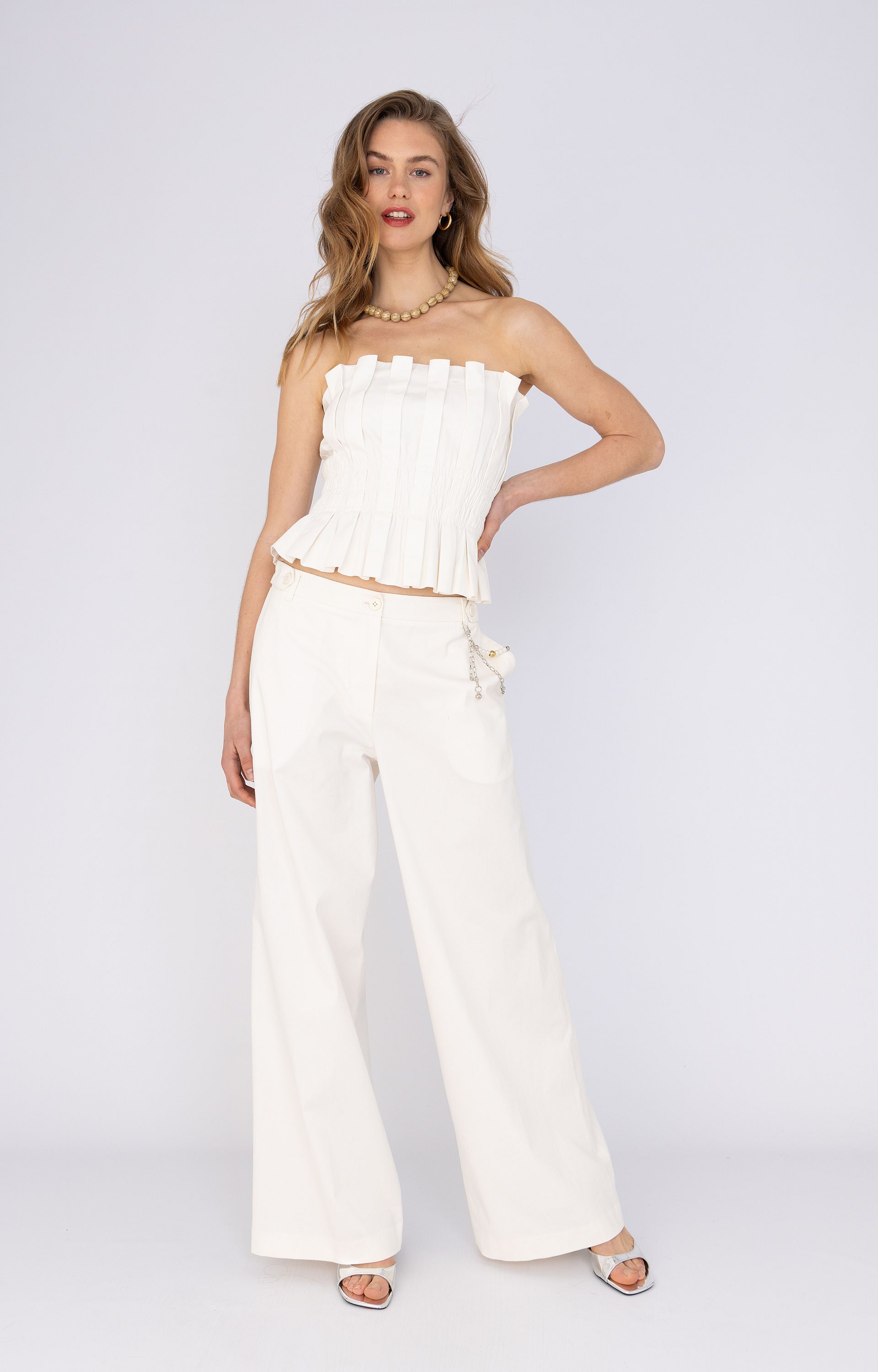Broek wide leg
