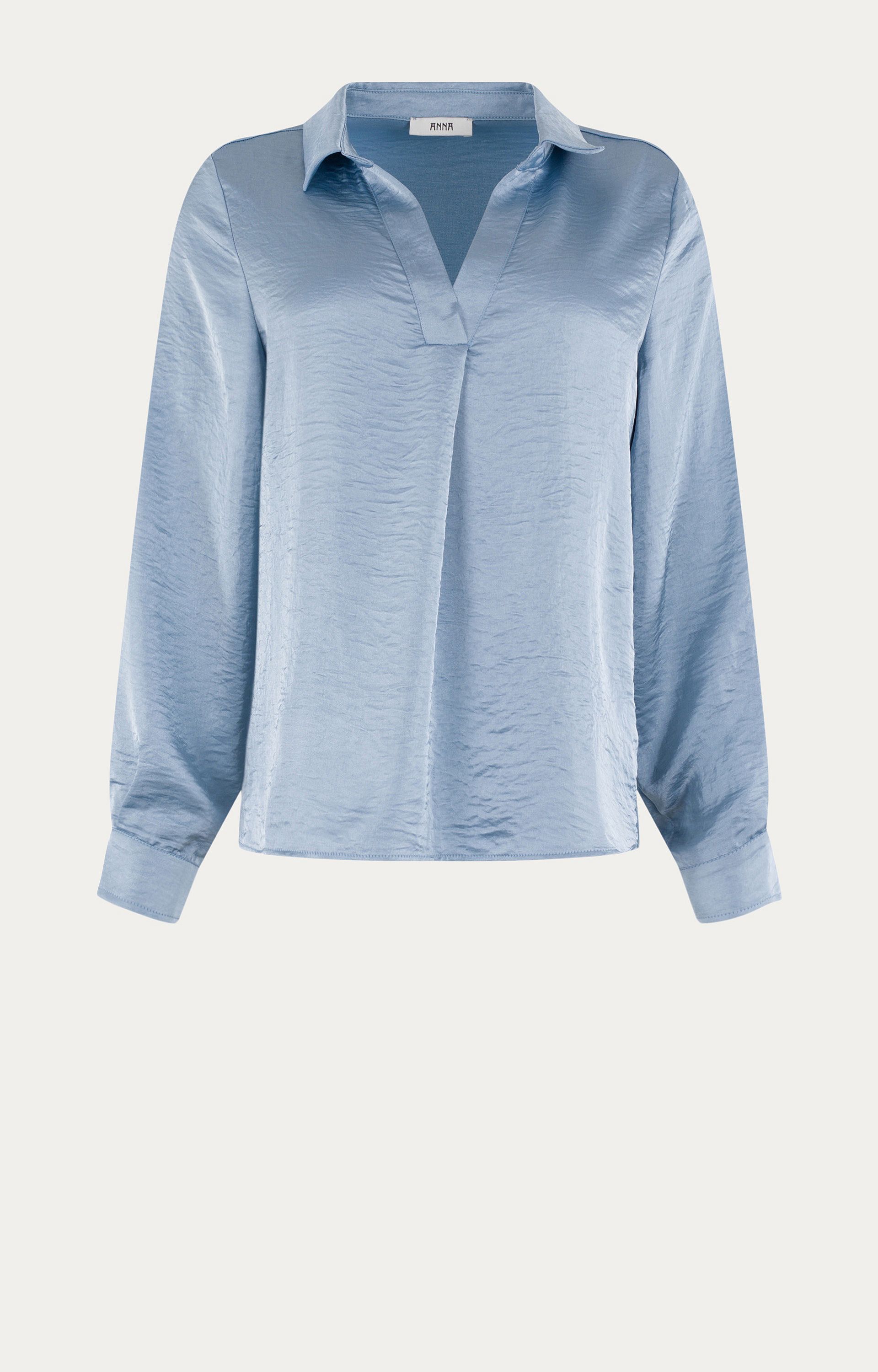 Blouse met satijnlook