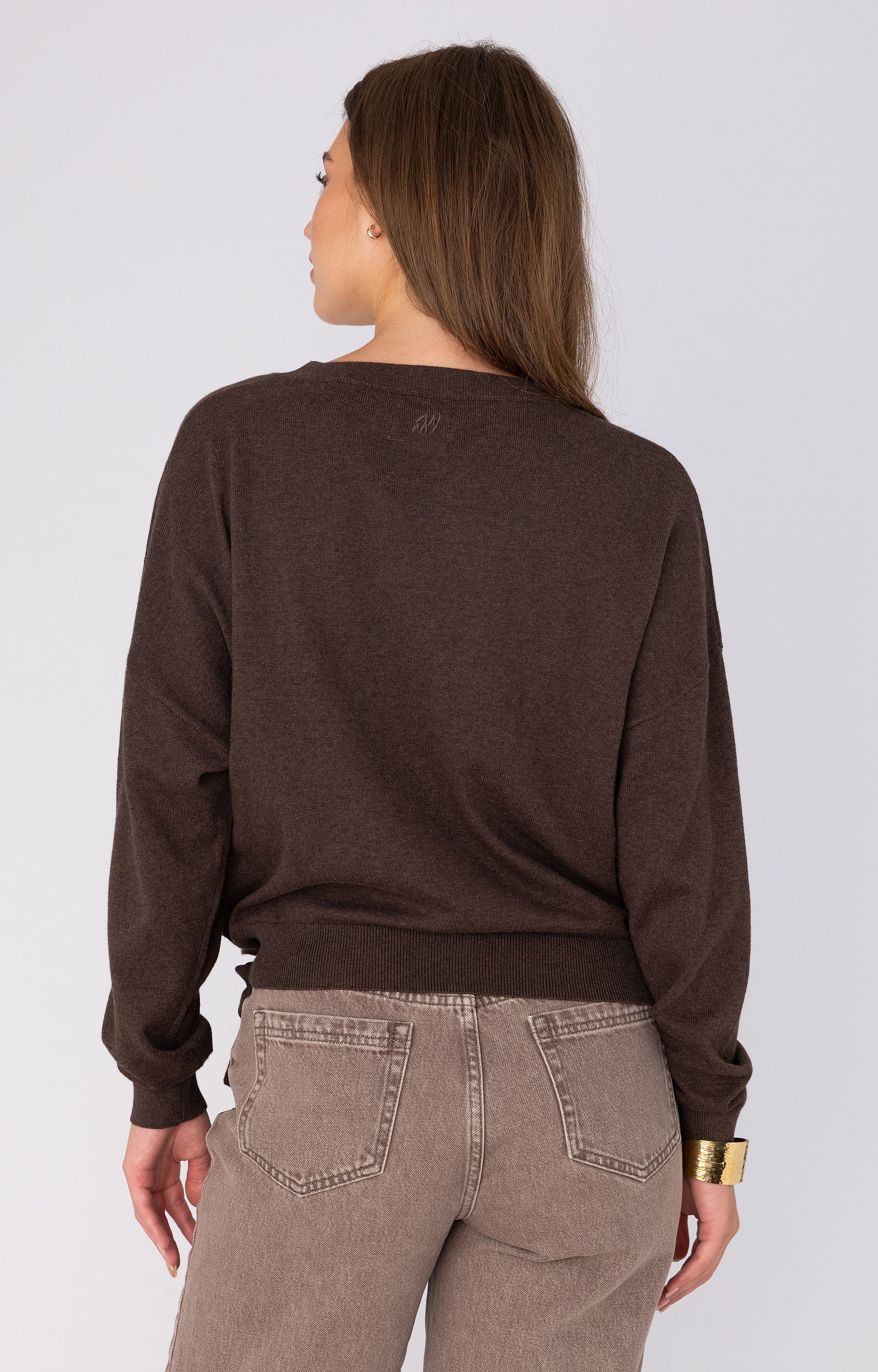 Pullover met strikdetail