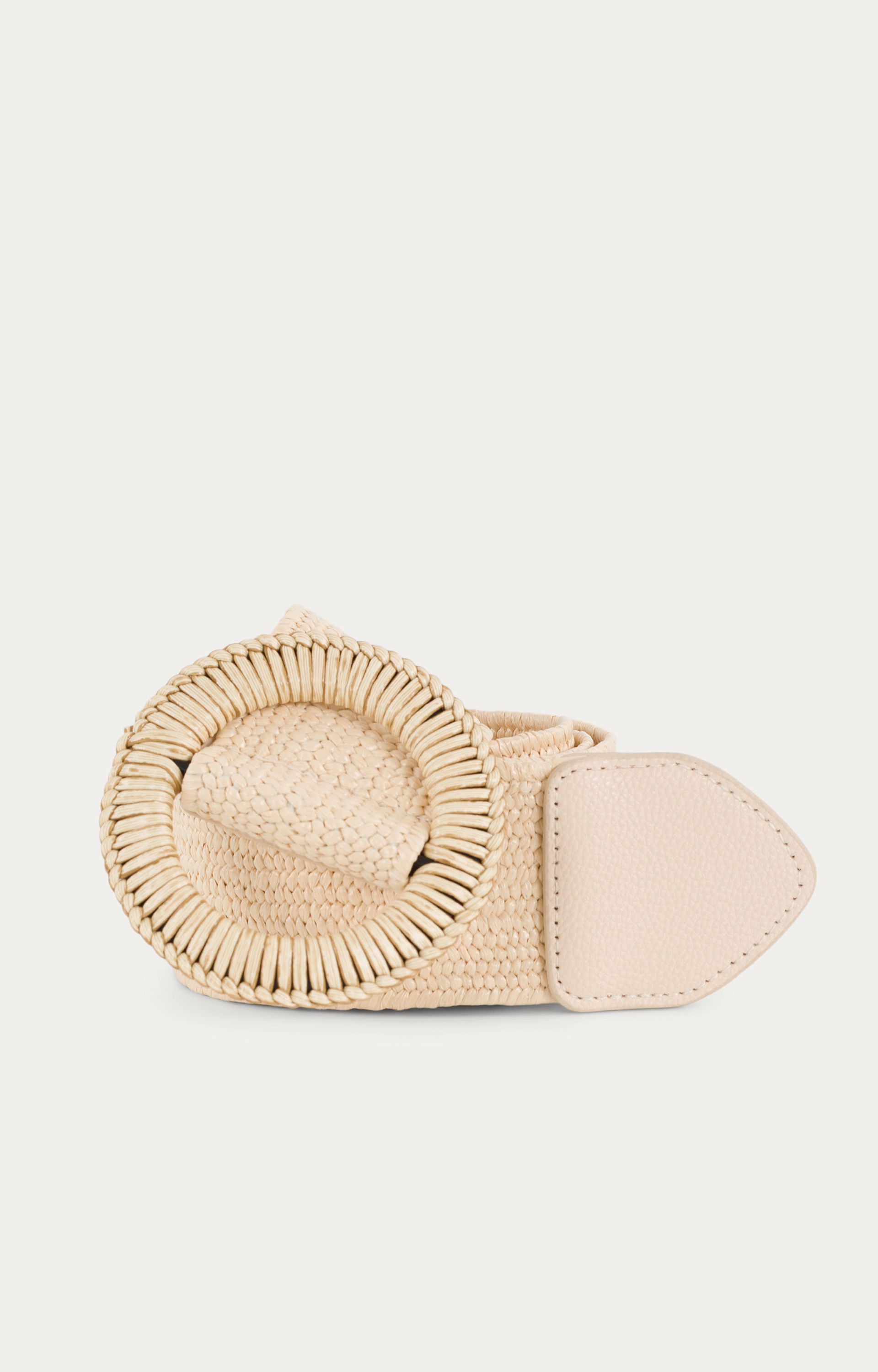 Raffia ceintuur