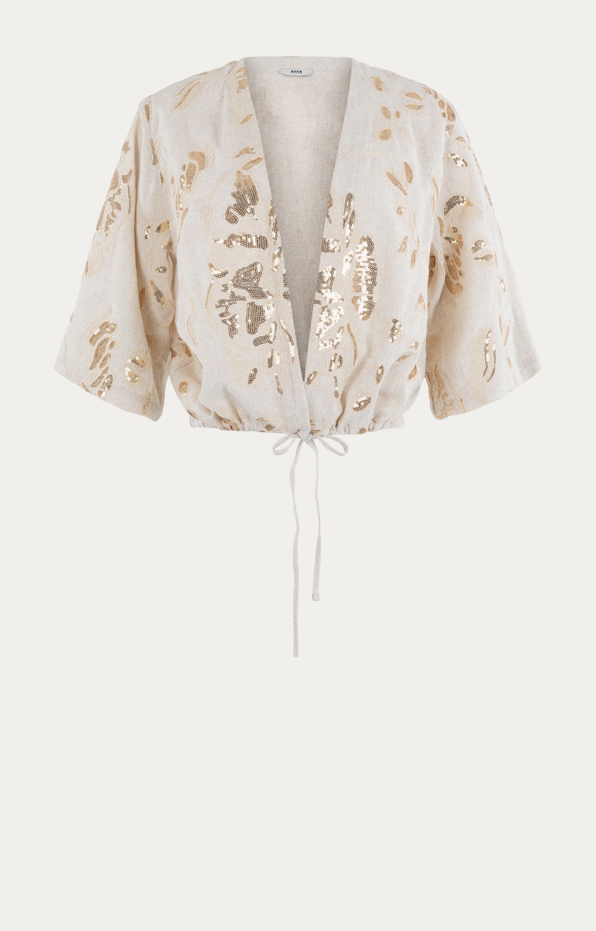 Blouse met pailletten