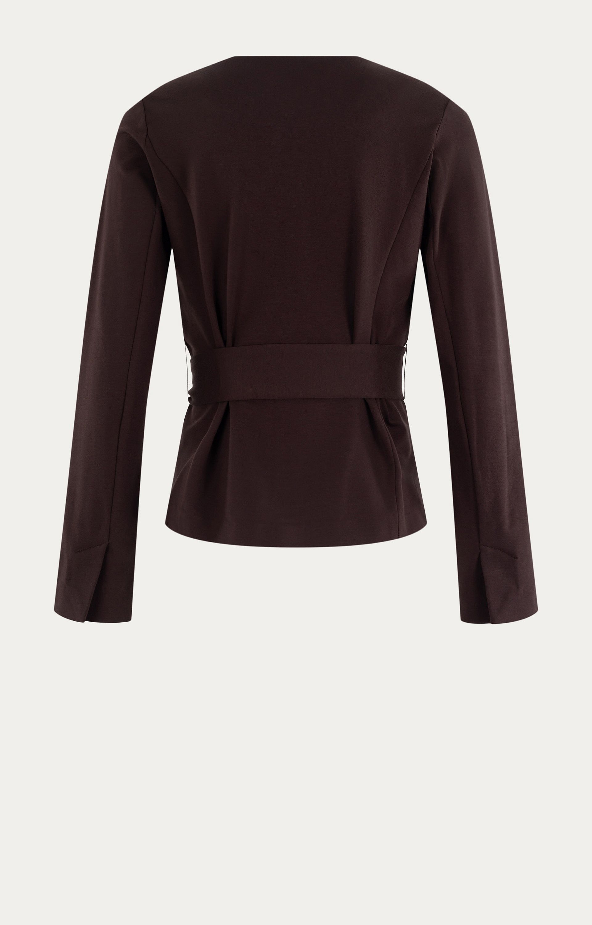 Shirt met wikkelceintuur