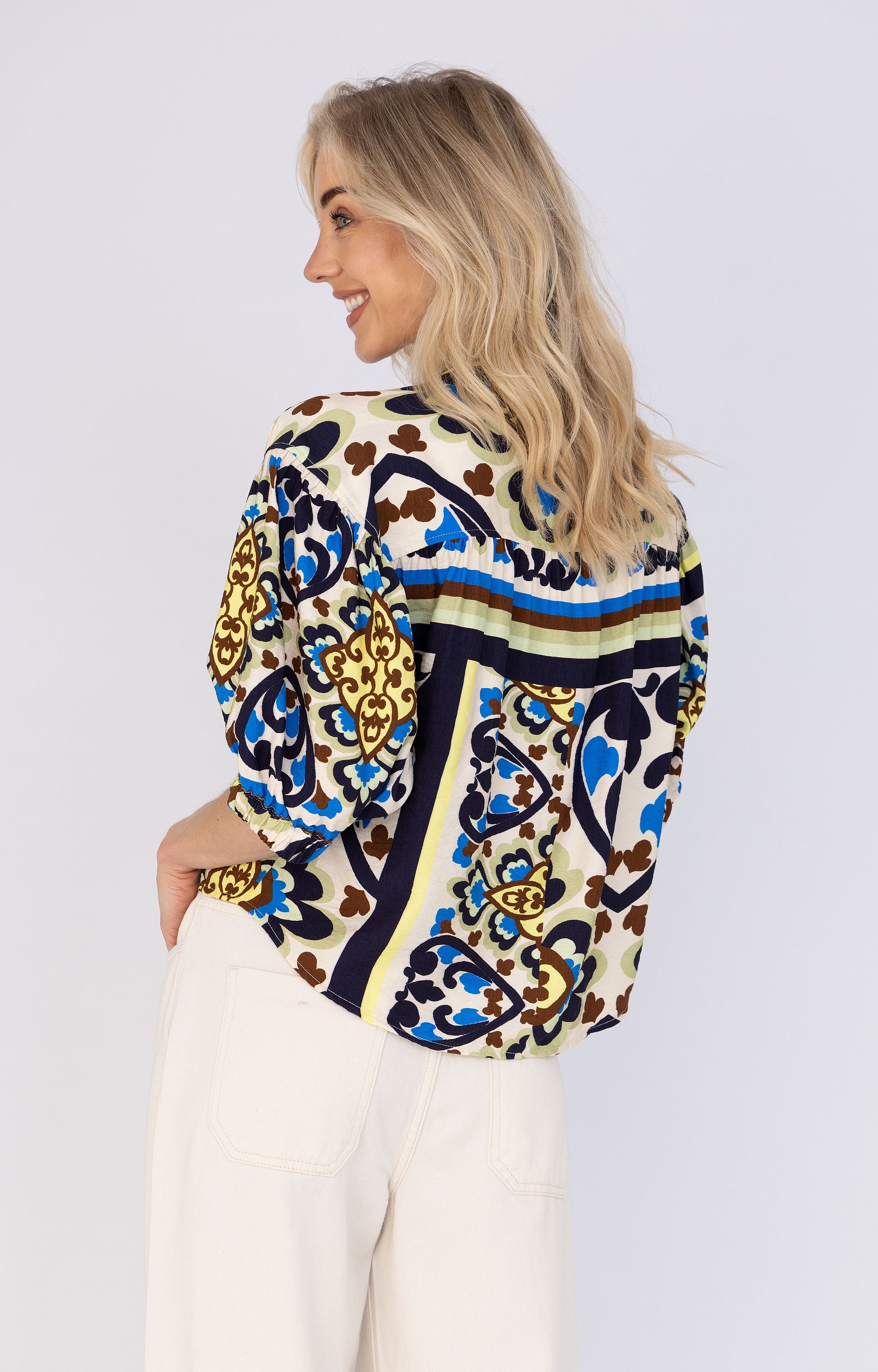 Blouse met dessin 