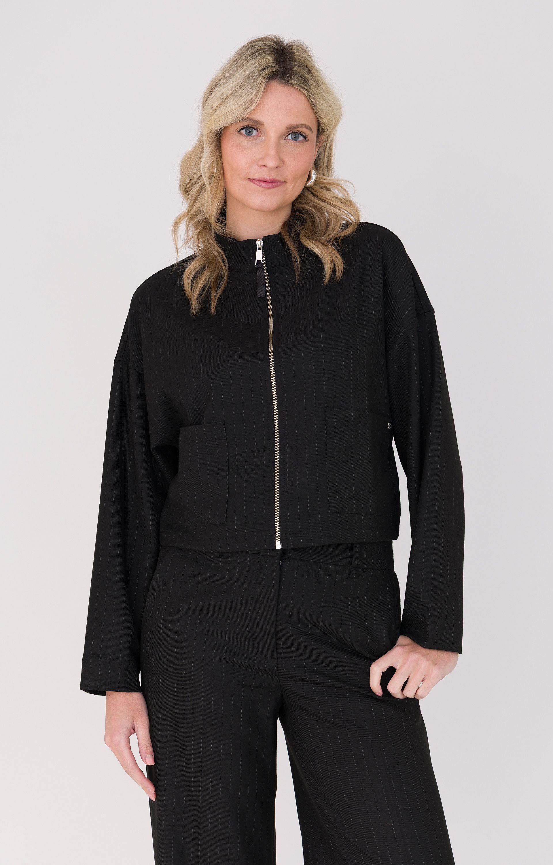 Blazer met krijtstreep