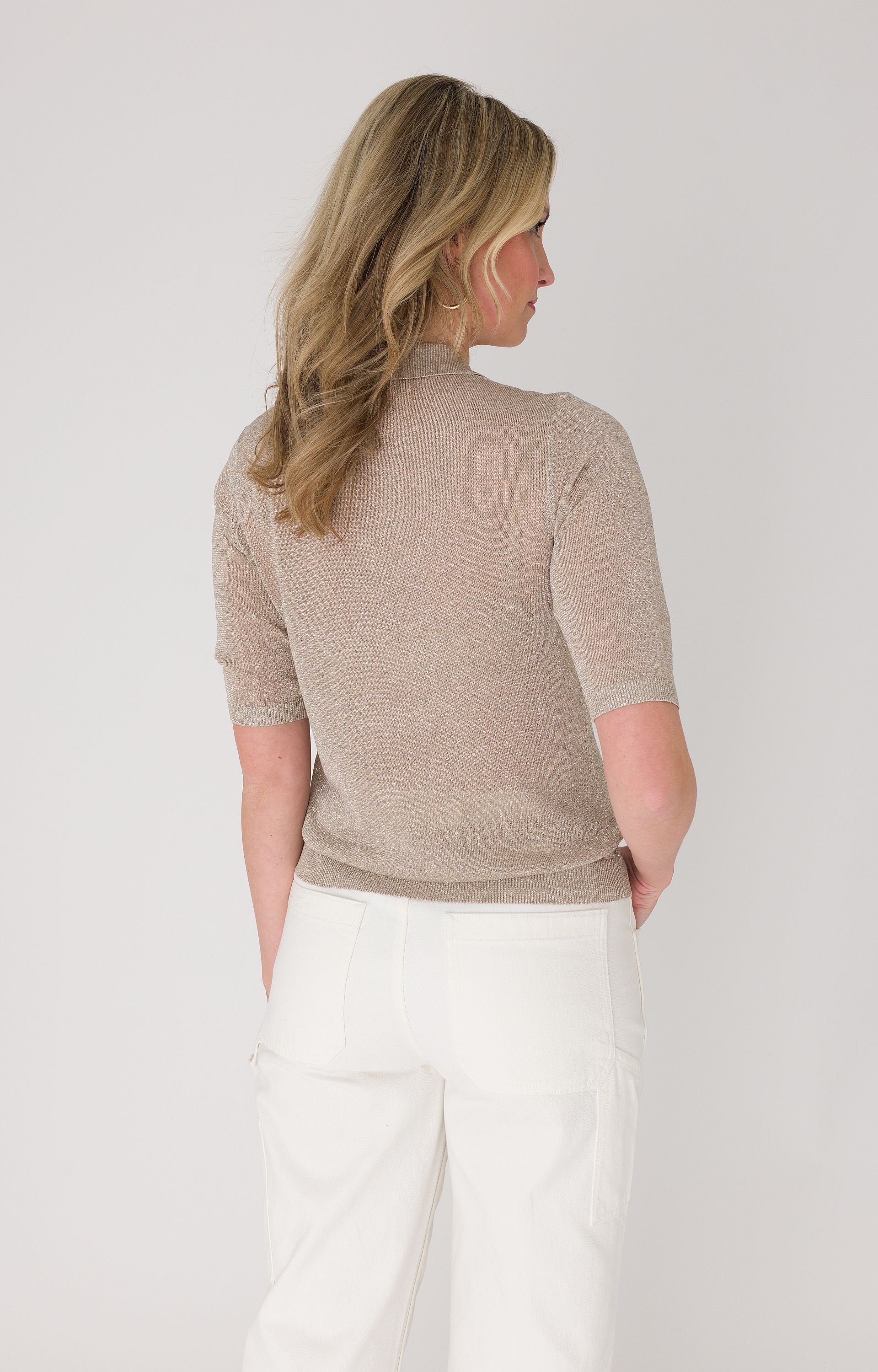 Shirt met lurex
