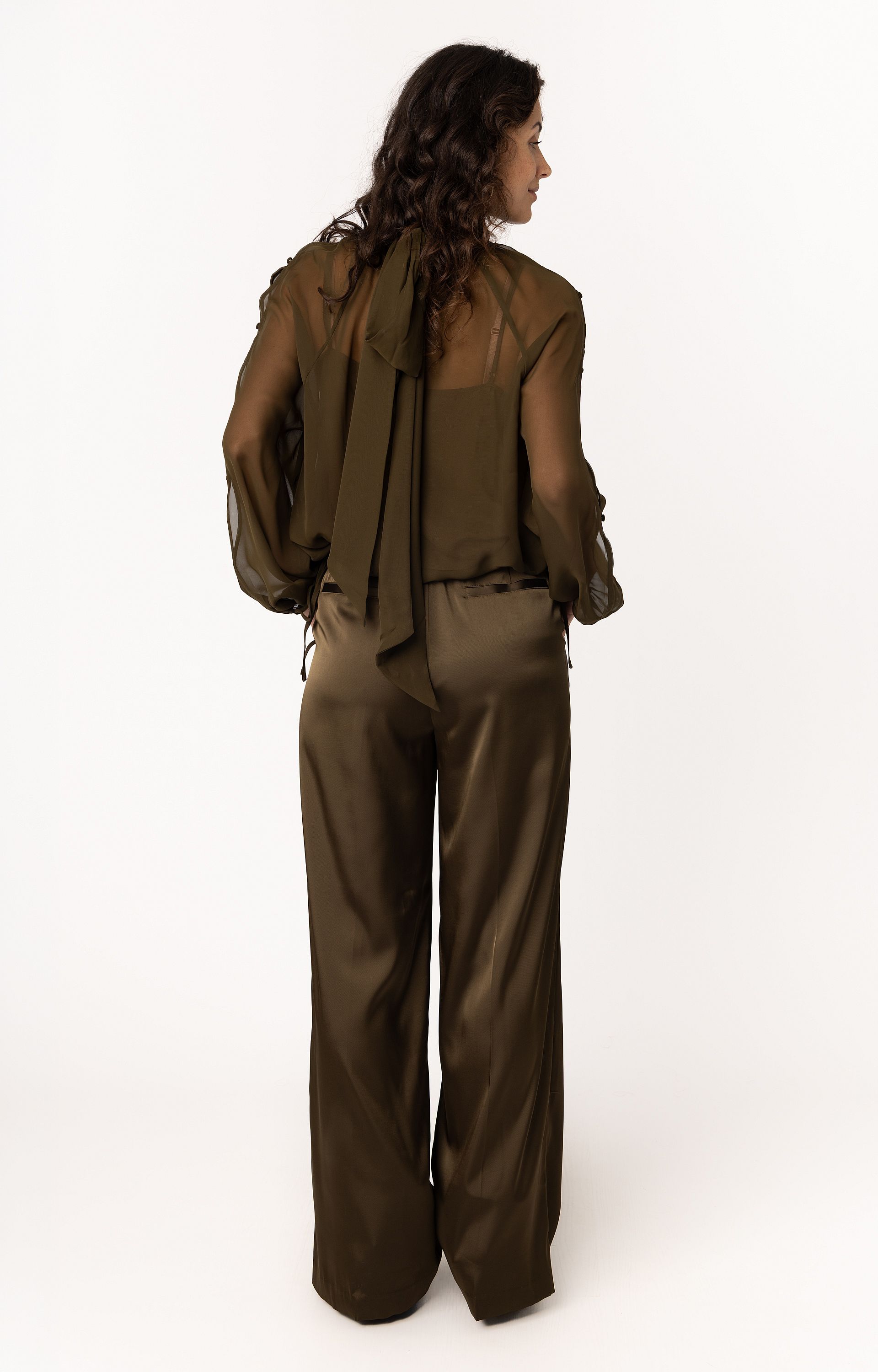 Satijnen pantalon Jules